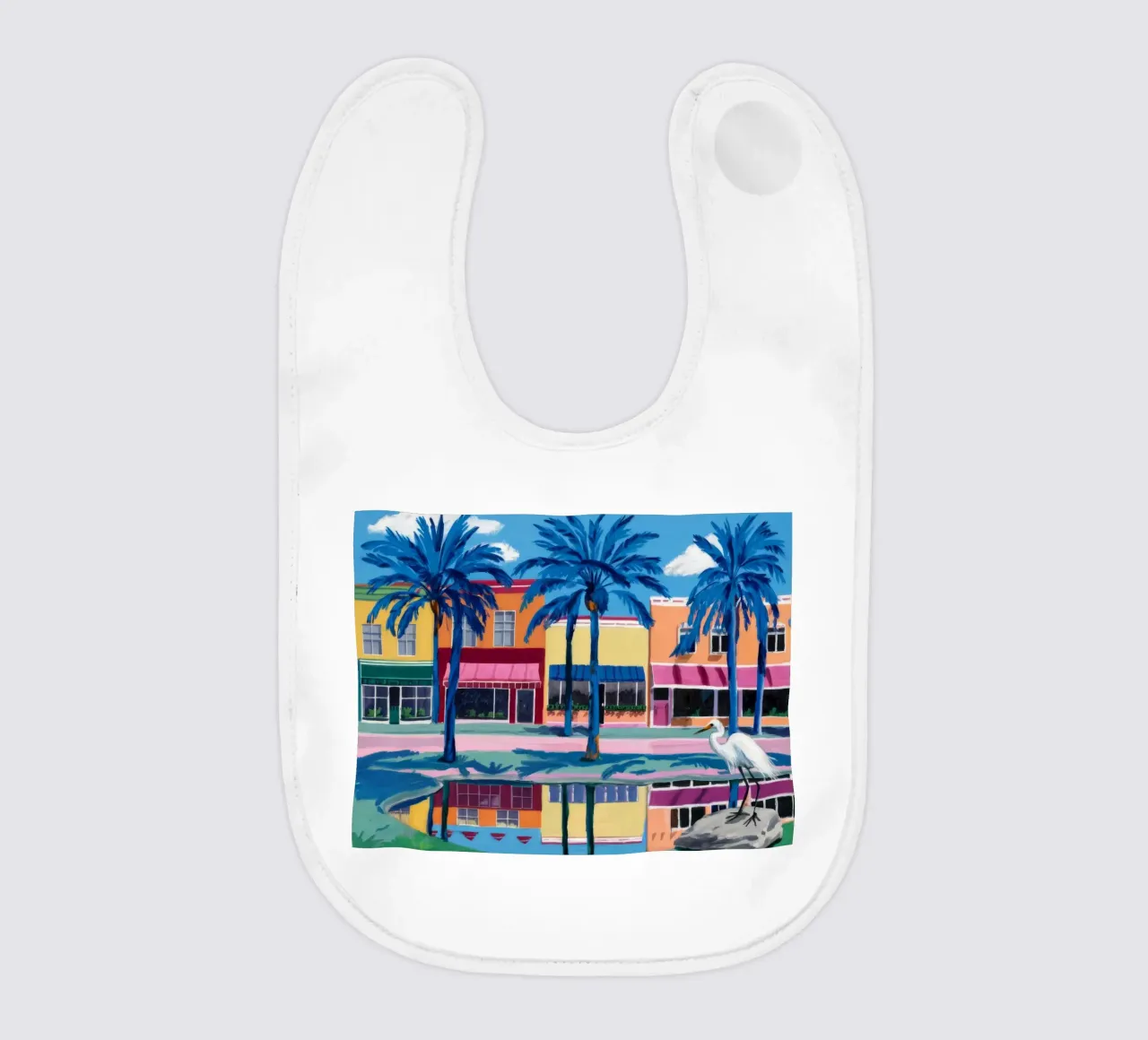 Palm City riflessa bavaglino da Silk Palette