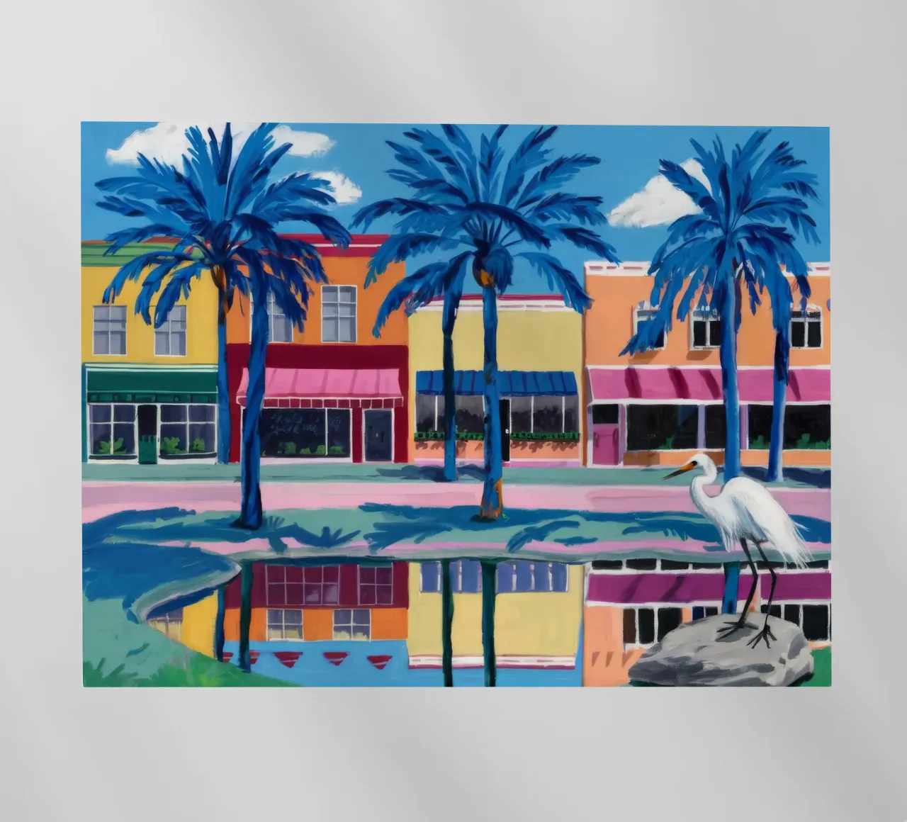 Palm City riflessa pellicola backlit da Silk Palette