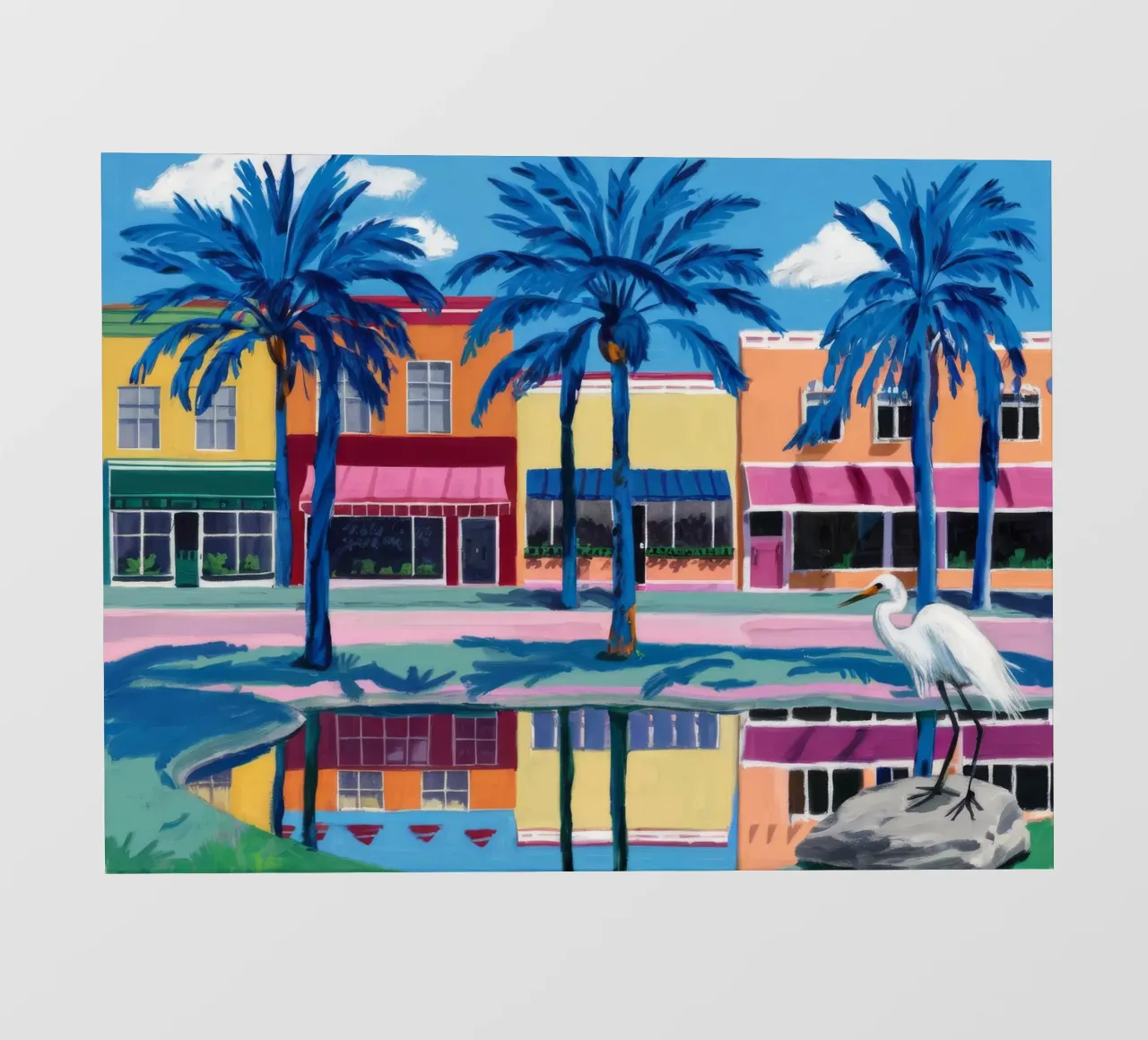 Palm City riflessa pellicola backlit da Silk Palette