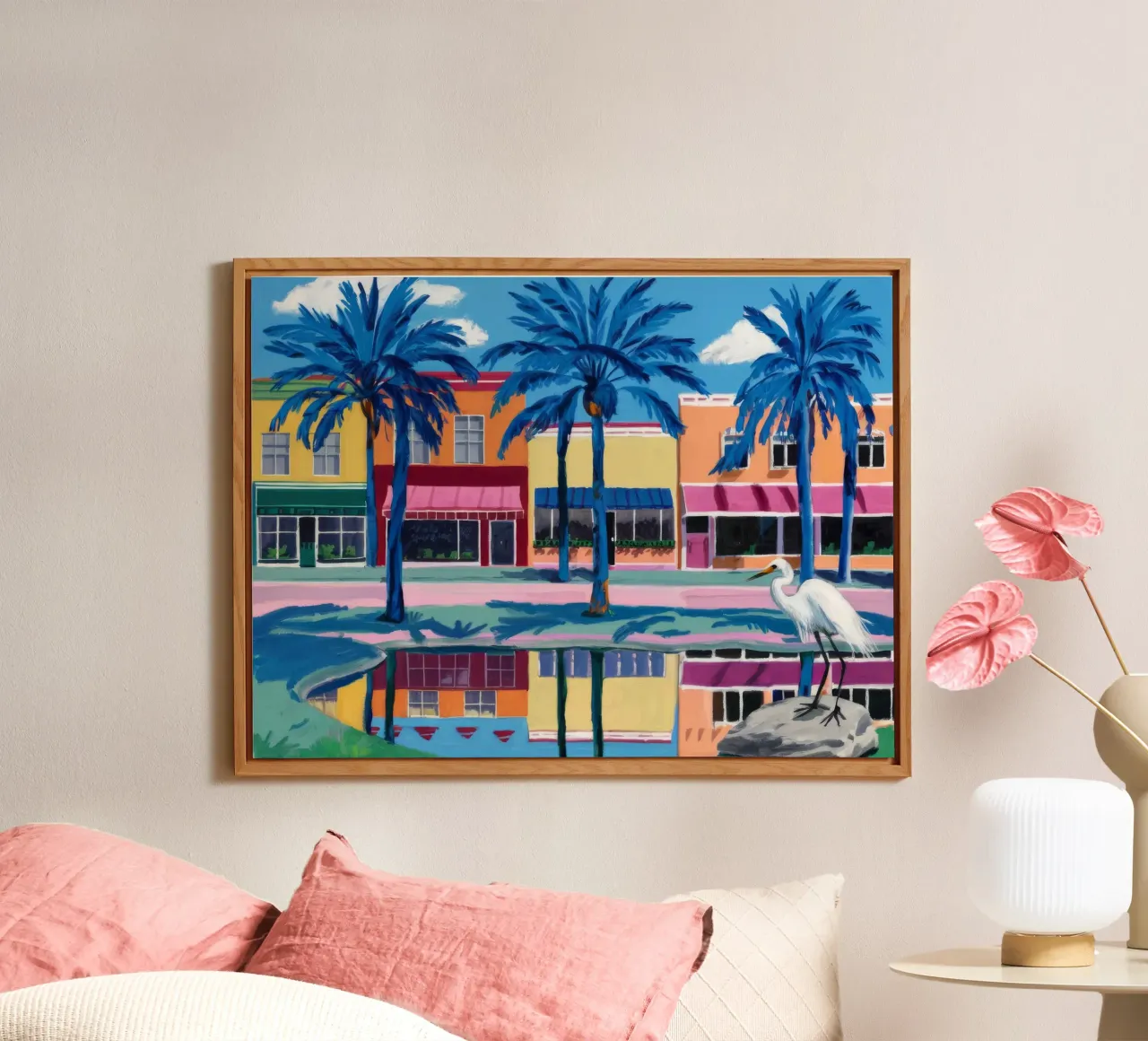 Palm City riflessa alluminio dibond da Silk Palette