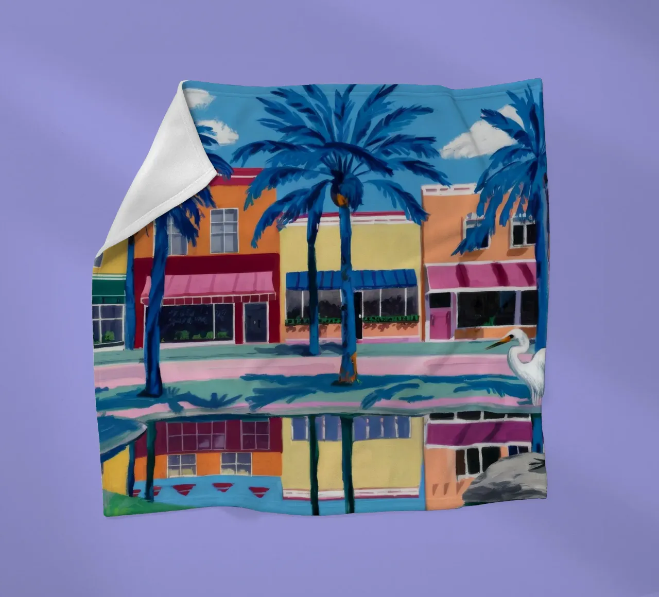 Palm City riflessa coperta in pile da Silk Palette
