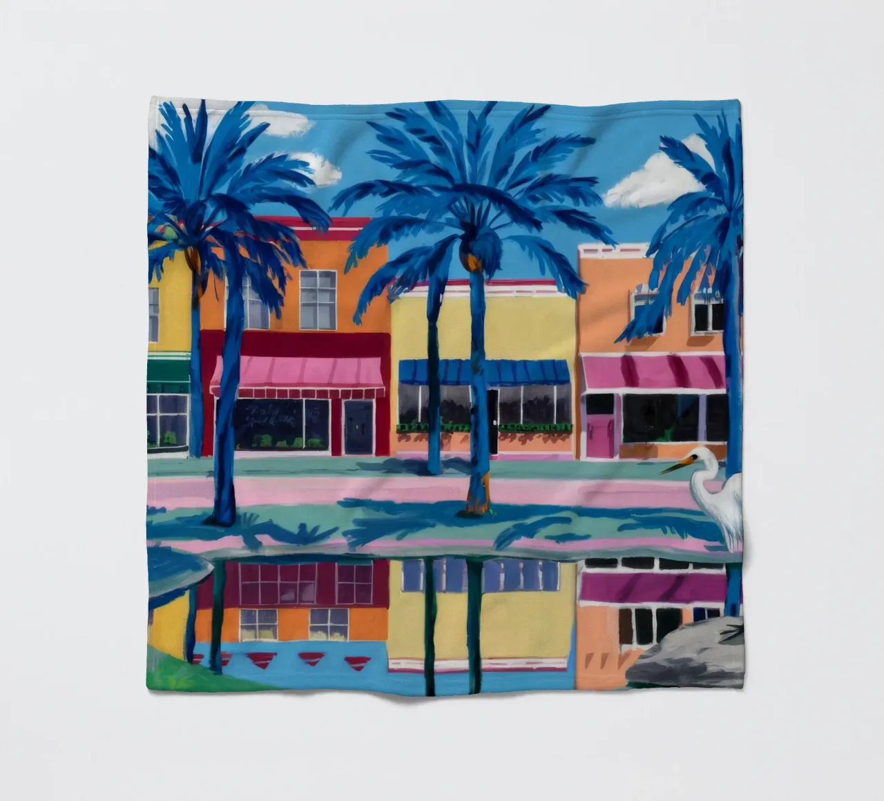 Palm City riflessa coperta in pile da Silk Palette