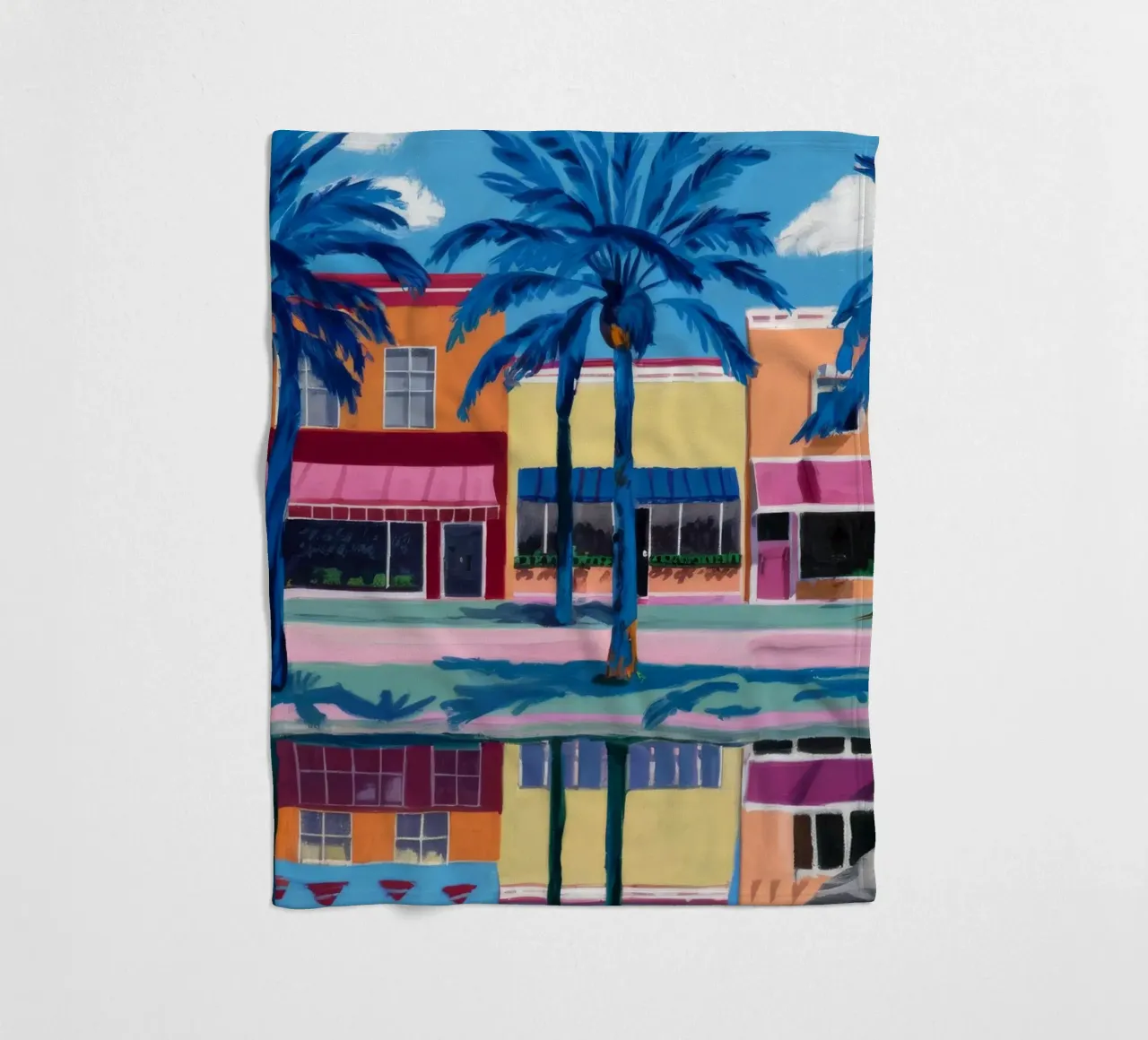 Palm City riflessa coperta in pile da Silk Palette