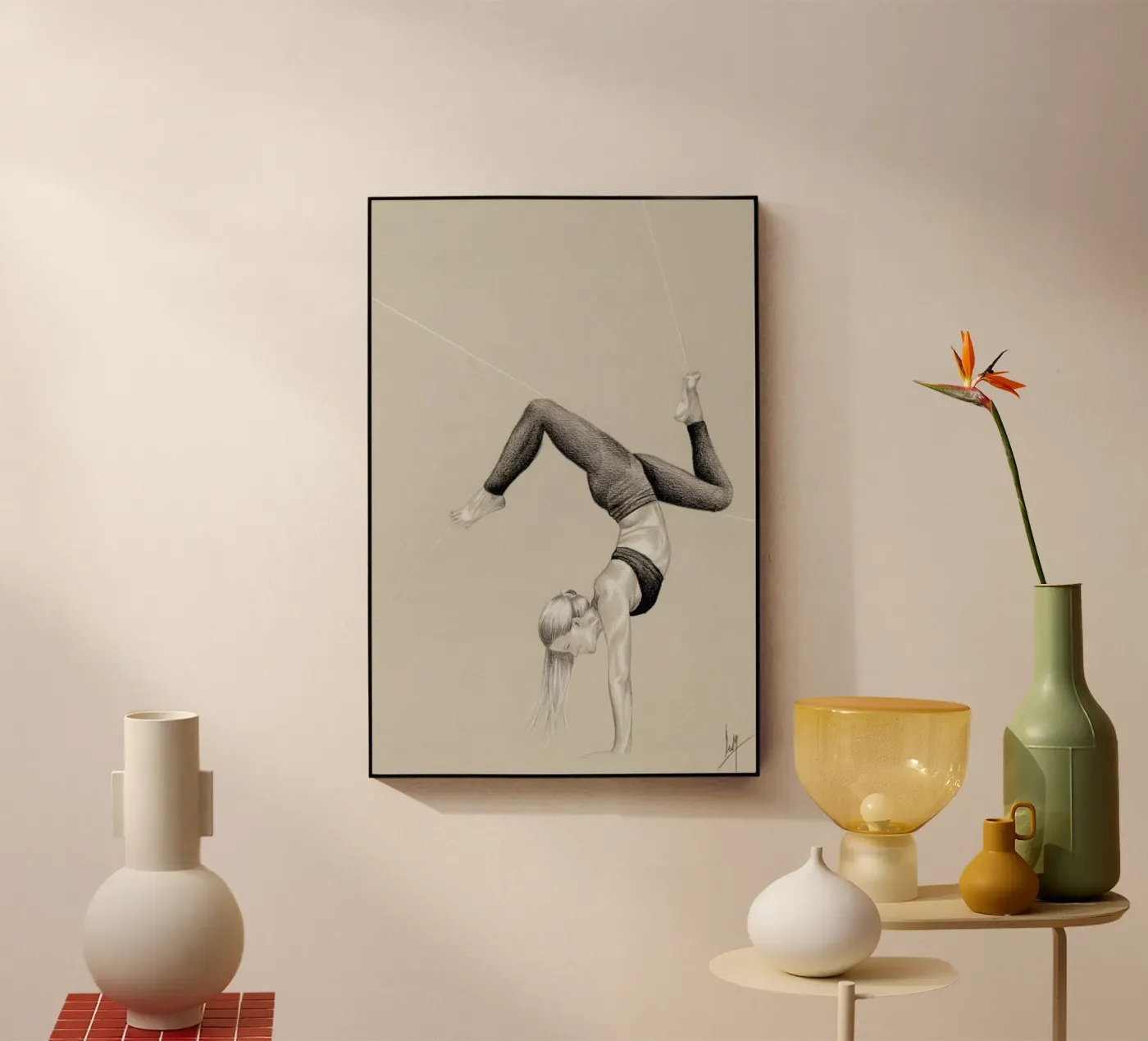 Yoga 3 Acryl-Glas von Libby Watkins