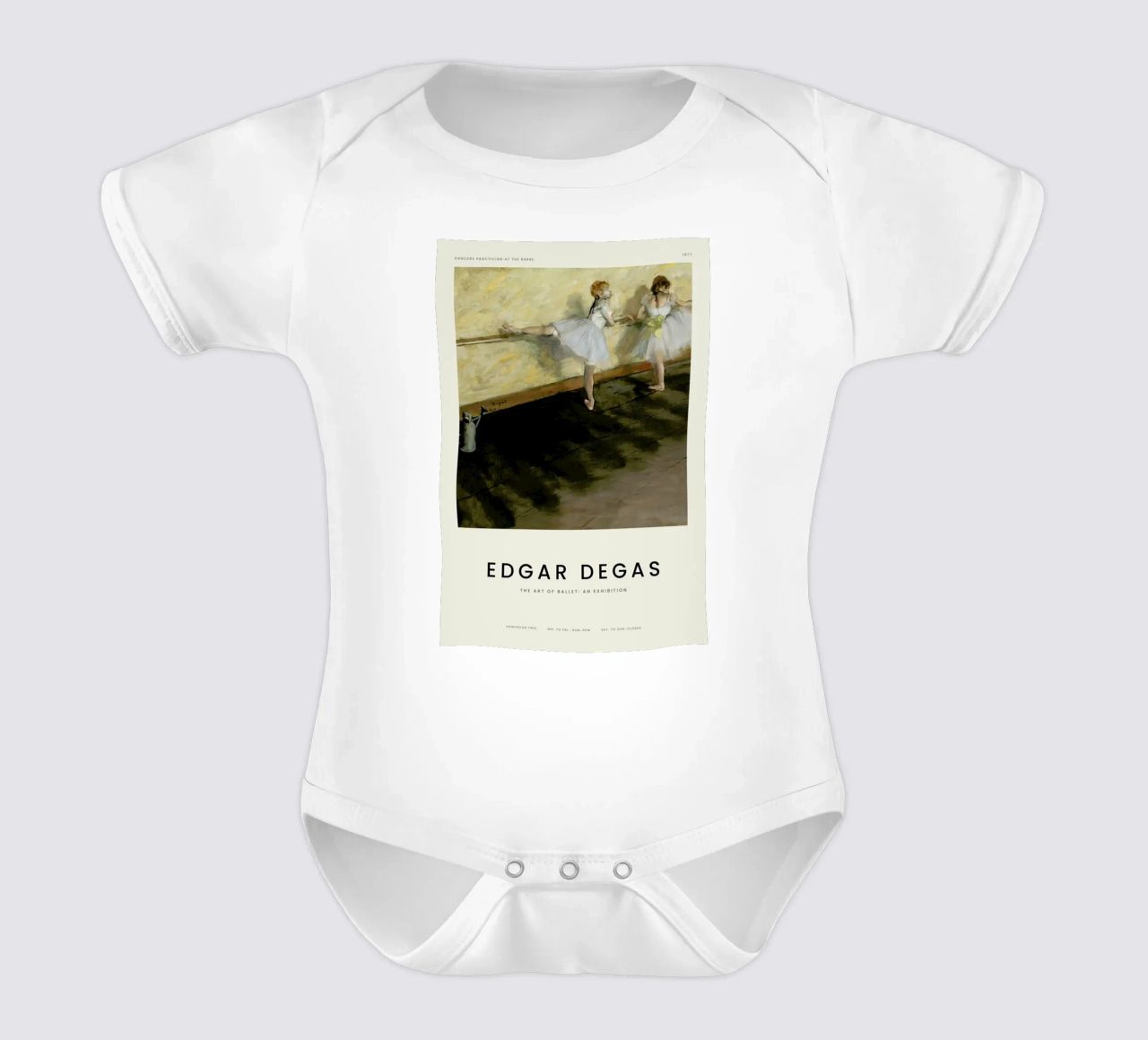 Degas - Dancers Practicing at the Barre Kurzarm Babybody von Vintage by JUNIQE