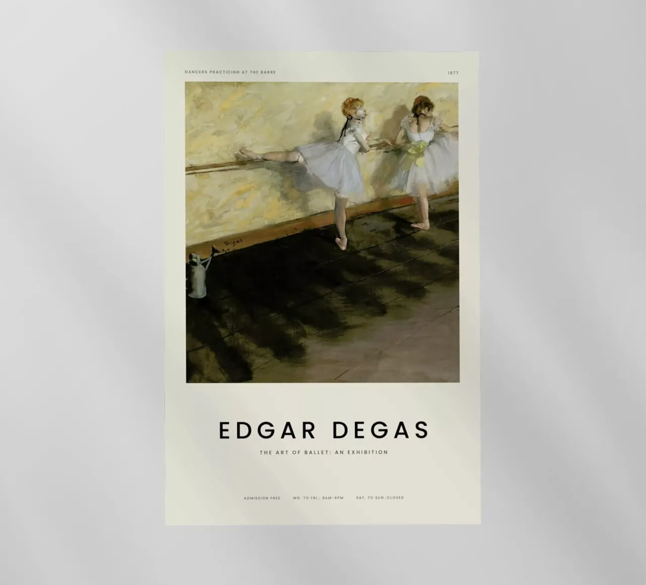 Degas - Dancers Practicing at the Barre pellicola backlit da Vintage by JUNIQE