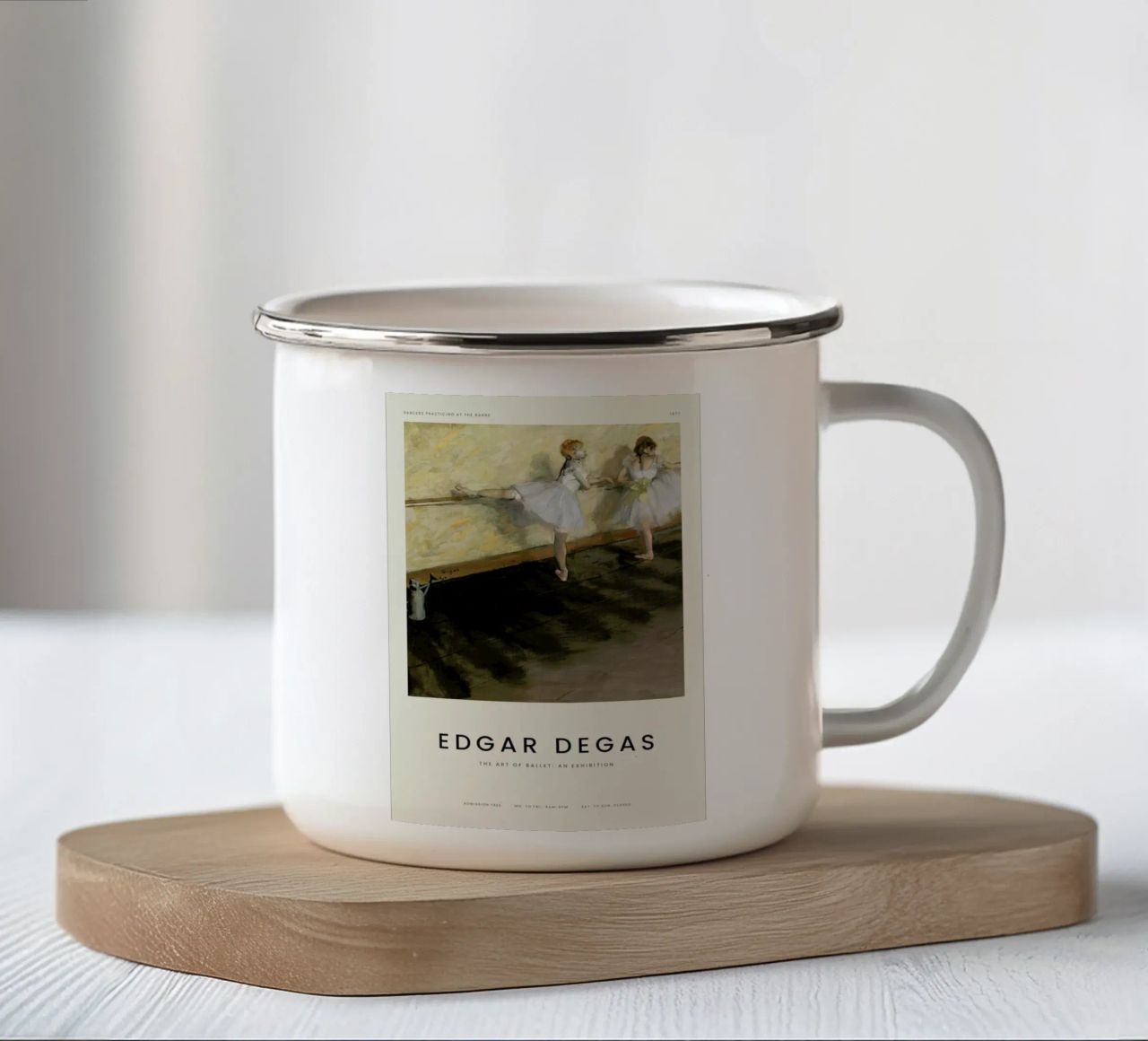 Degas - Dancers Practicing at the Barre Emaille Tasse von Vintage by JUNIQE