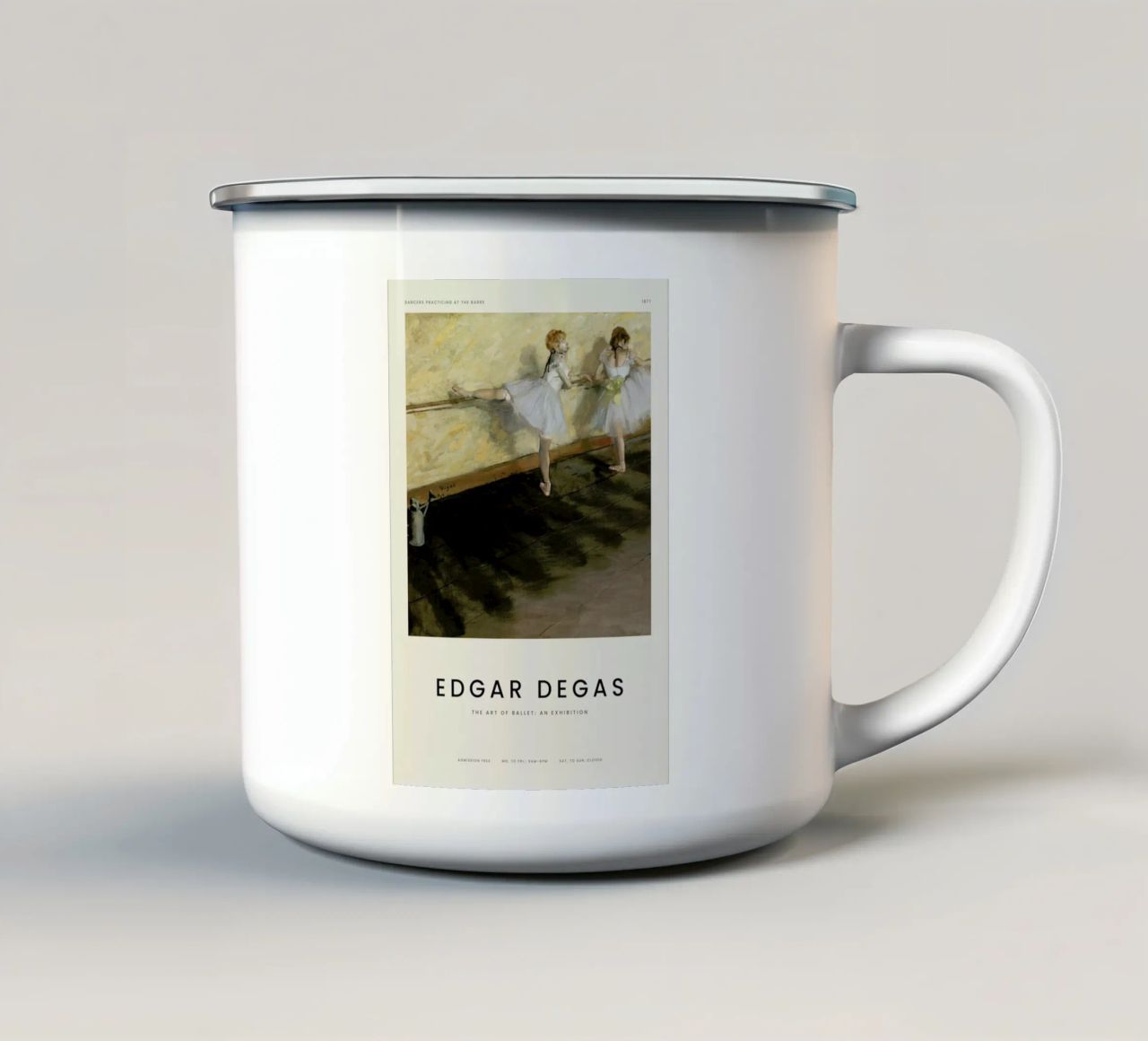 Degas - Dancers Practicing at the Barre Emaille Tasse von Vintage by JUNIQE