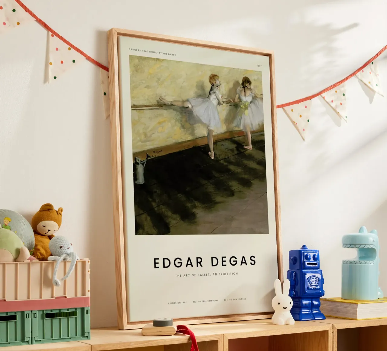 Degas - Dancers Practicing at the Barre canvas by Vintage by JUNIQE