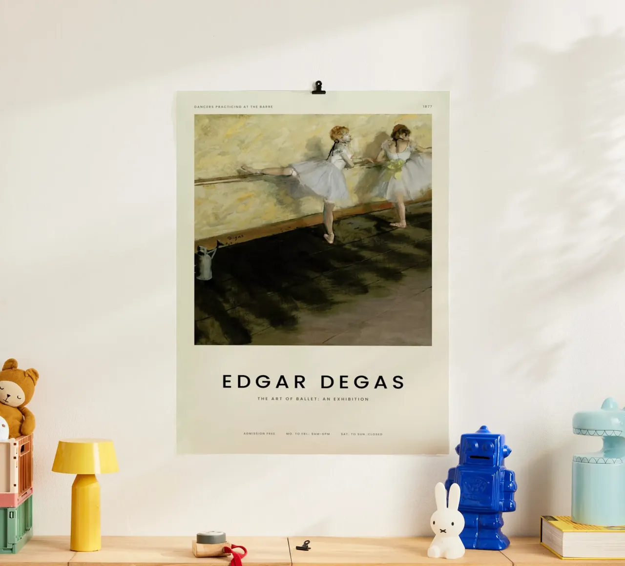 Degas - Dancers Practicing at the Barre carta hahnemühle da Vintage by JUNIQE