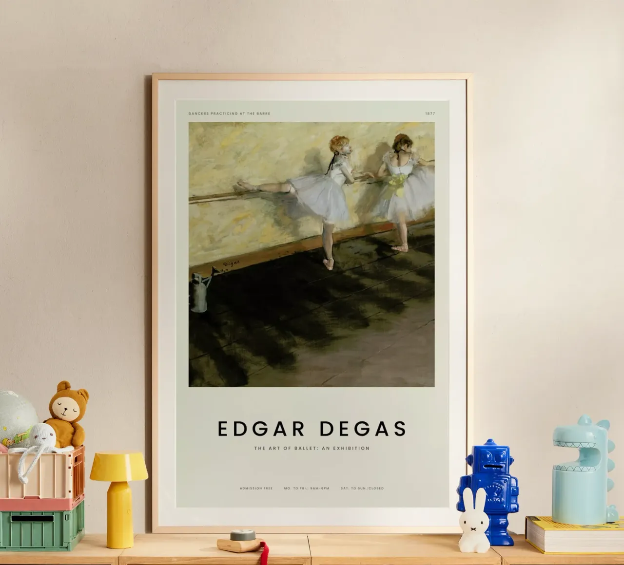 Degas - Dancers Practicing at the Barre carta hahnemühle da Vintage by JUNIQE