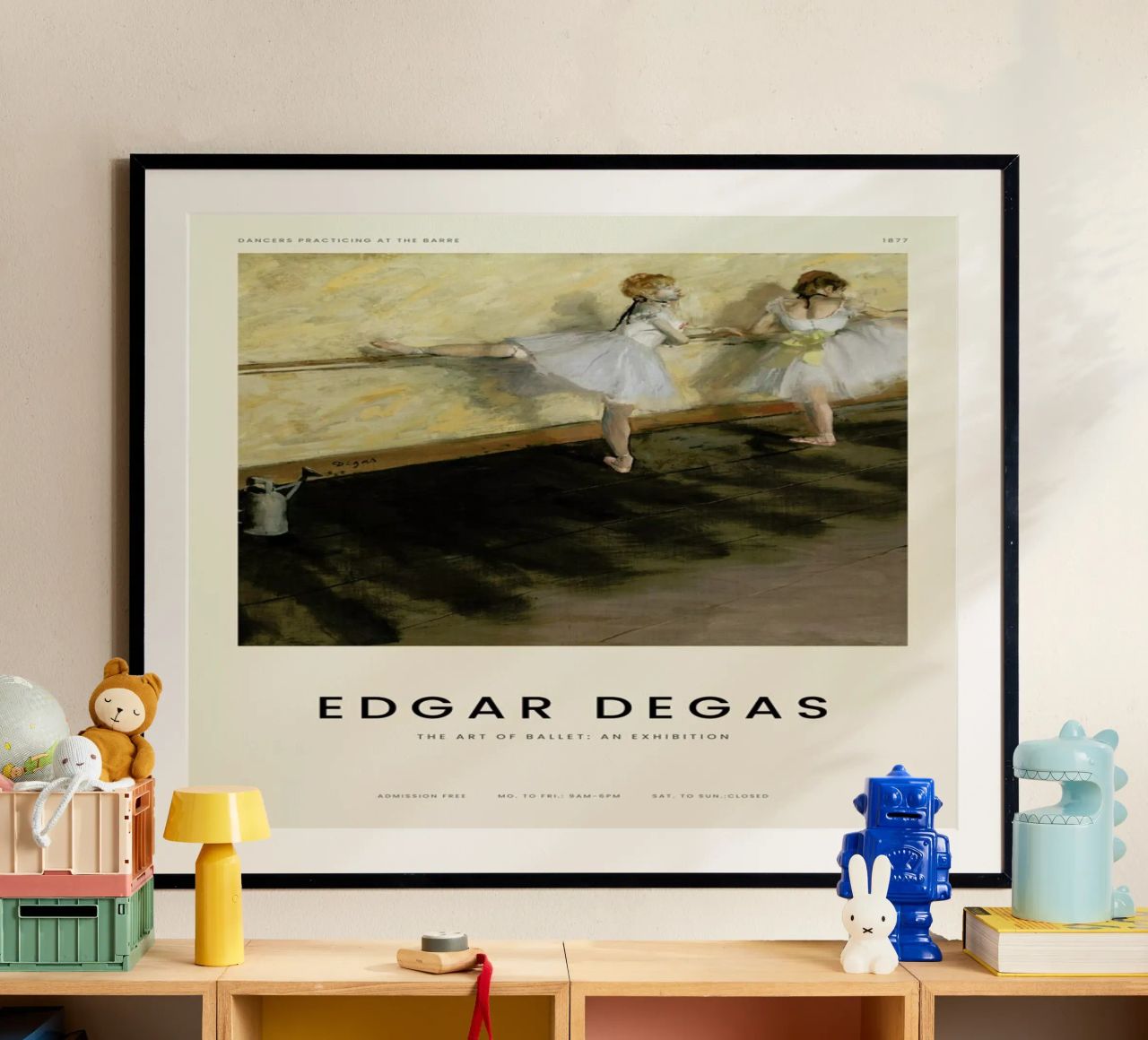 Degas - Dancers Practicing at the Barre Poster von Vintage by JUNIQE
