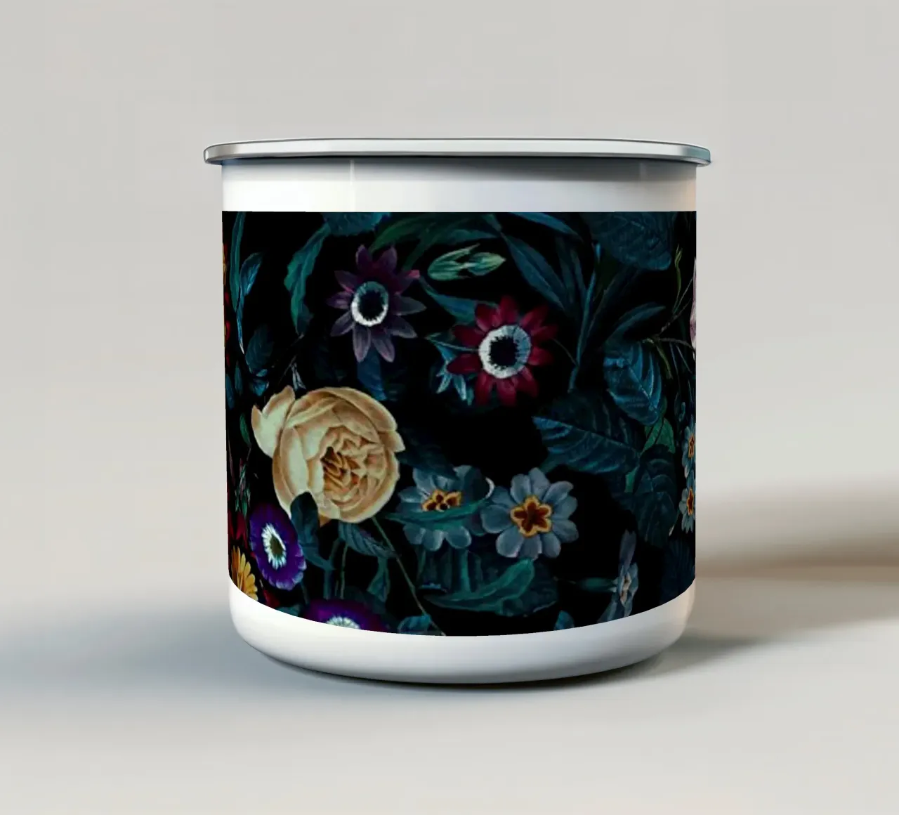Night Garden XXXIII enamel mug by burcukorkmazyurek