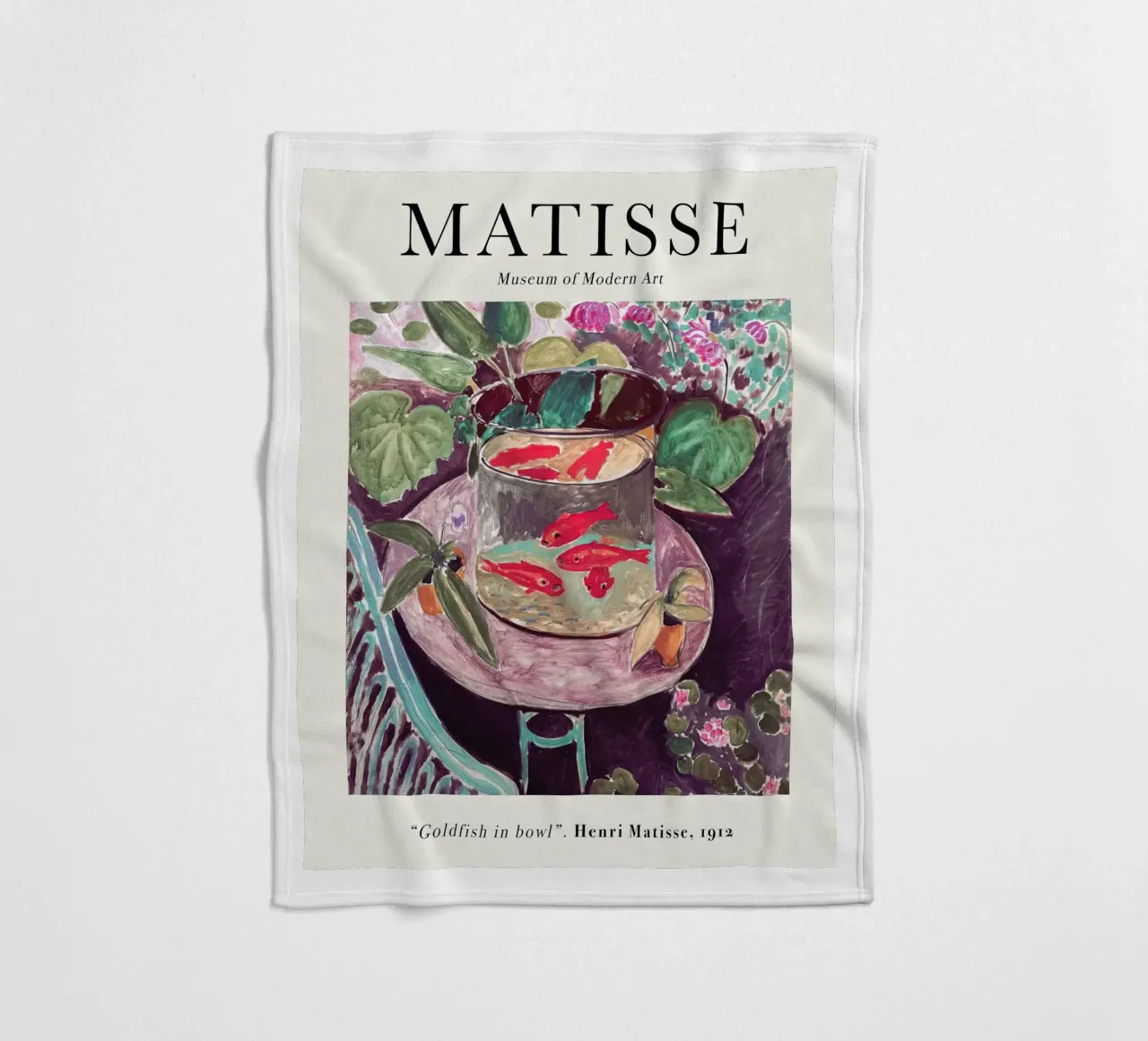 Matisse - Pesce rosso in una ciotola 1912 coperta in pile da Jam Poster