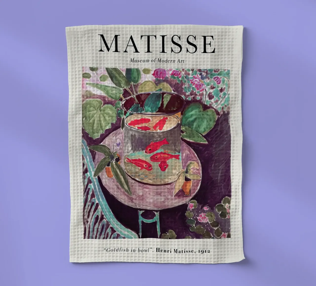 Matisse - Poisson rouge dans un bocal 1912 torchon de Jam Poster