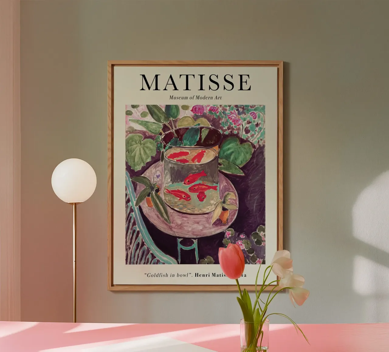 Matisse - Pesce rosso in una ciotola 1912 alluminio dibond da Jam Poster