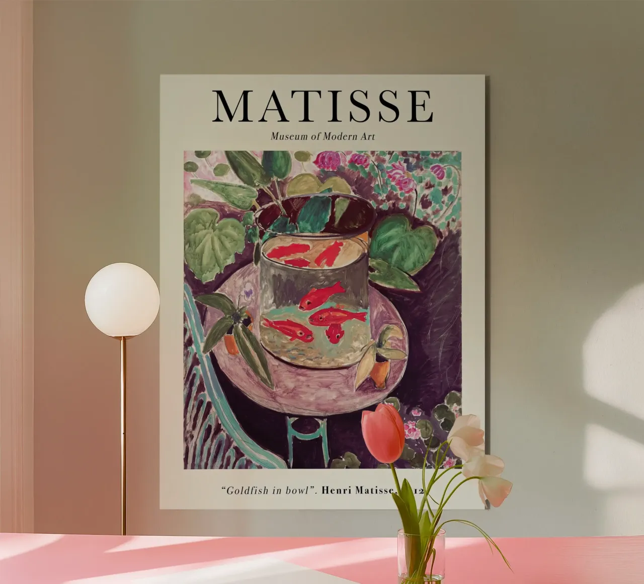 Matisse - Pesce rosso in una ciotola 1912 alluminio dibond da Jam Poster