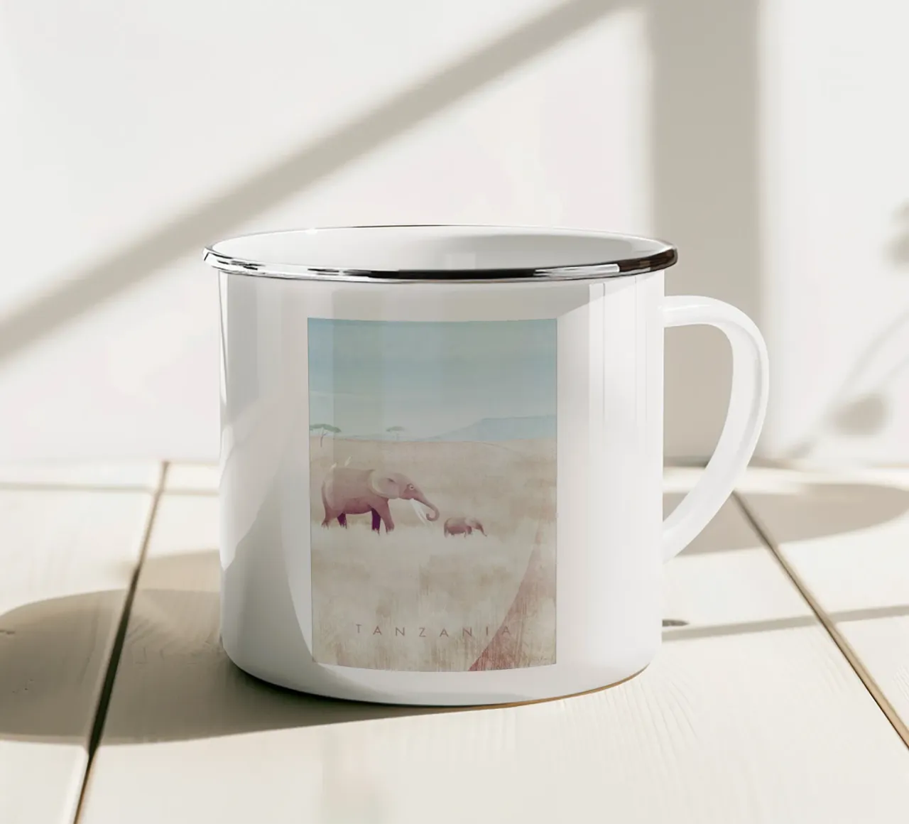 Tanzania tazza in smalto da Henry Rivers