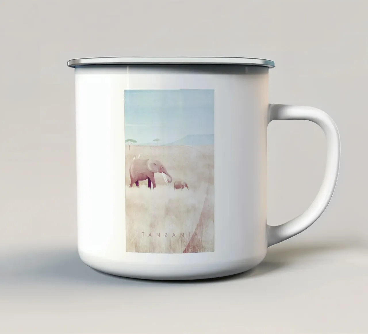 Tanzania tazza in smalto da Henry Rivers