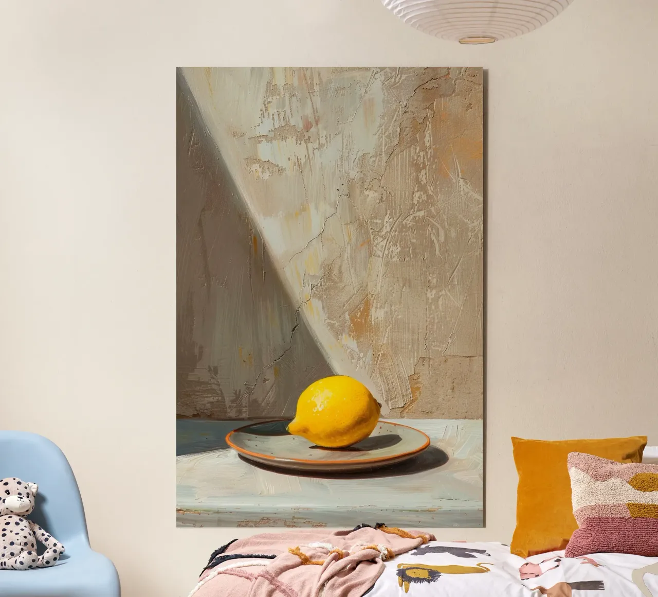 Lemon in Afternoon Light alluminio dibond da Mosaic Dialogue