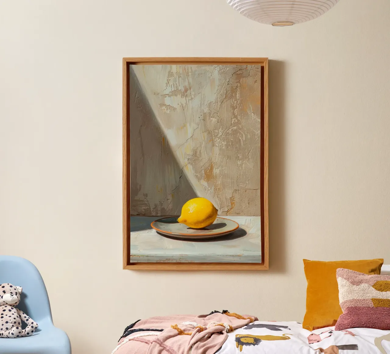 Lemon in Afternoon Light canvas by Mosaic Dialogue