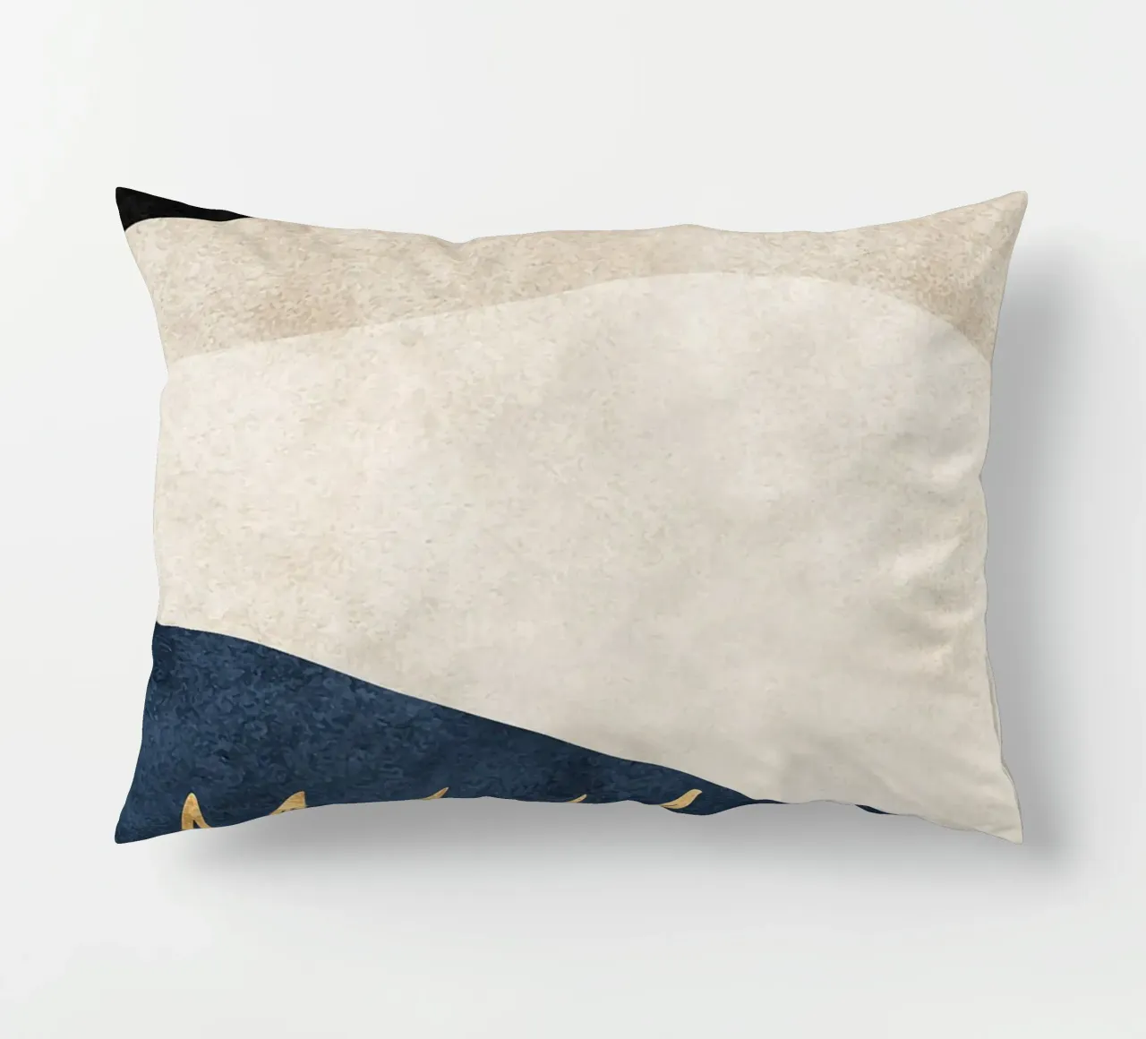 abstract art boho gold leaf cuscino da vintageshop
