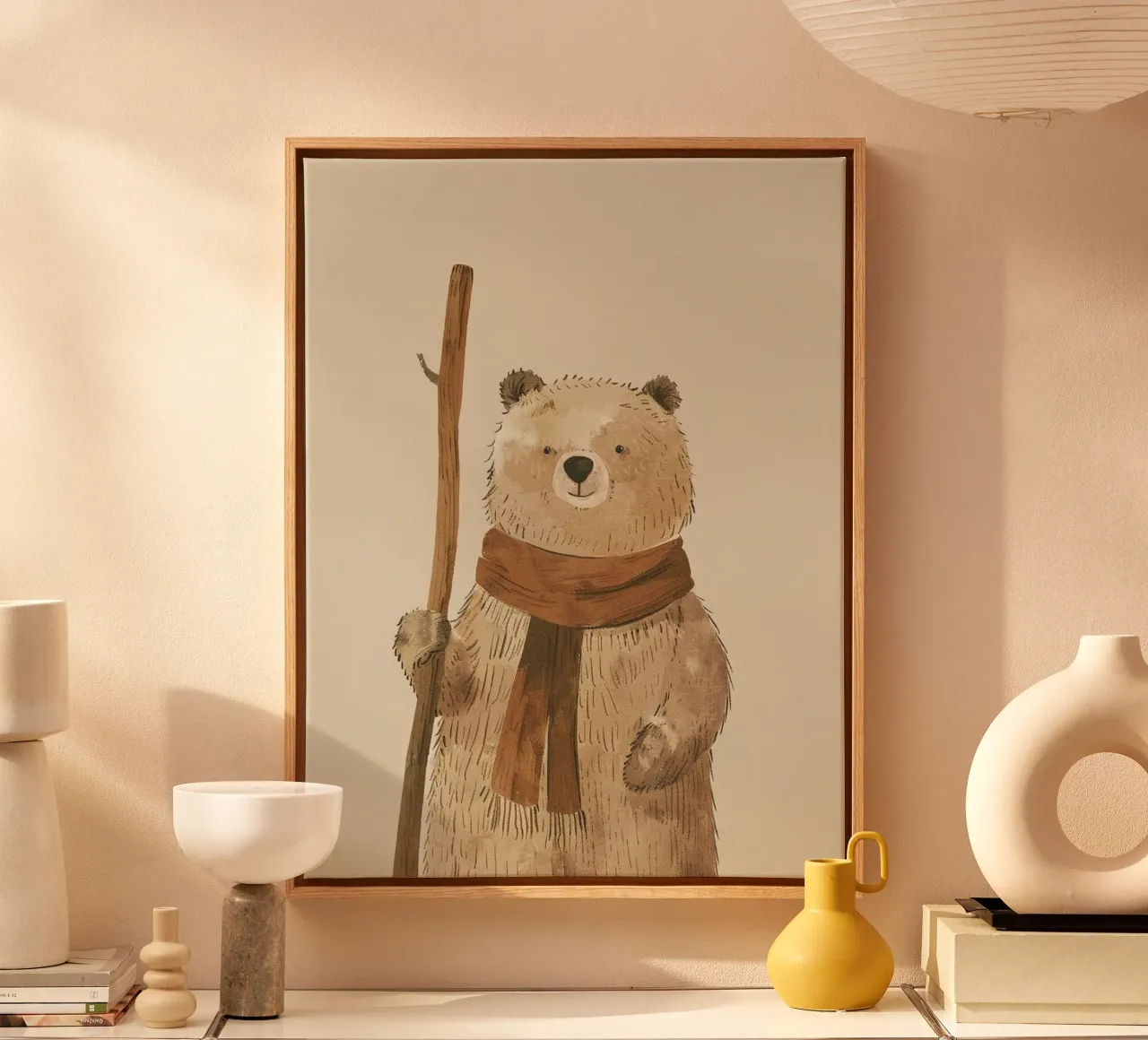 The Brave Little Bear canvas by wonderfolk