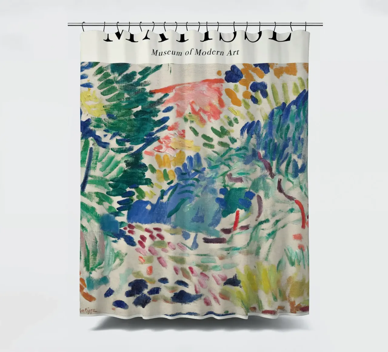Matisse - Landscape at Collioure shower curtain by Jam Poster