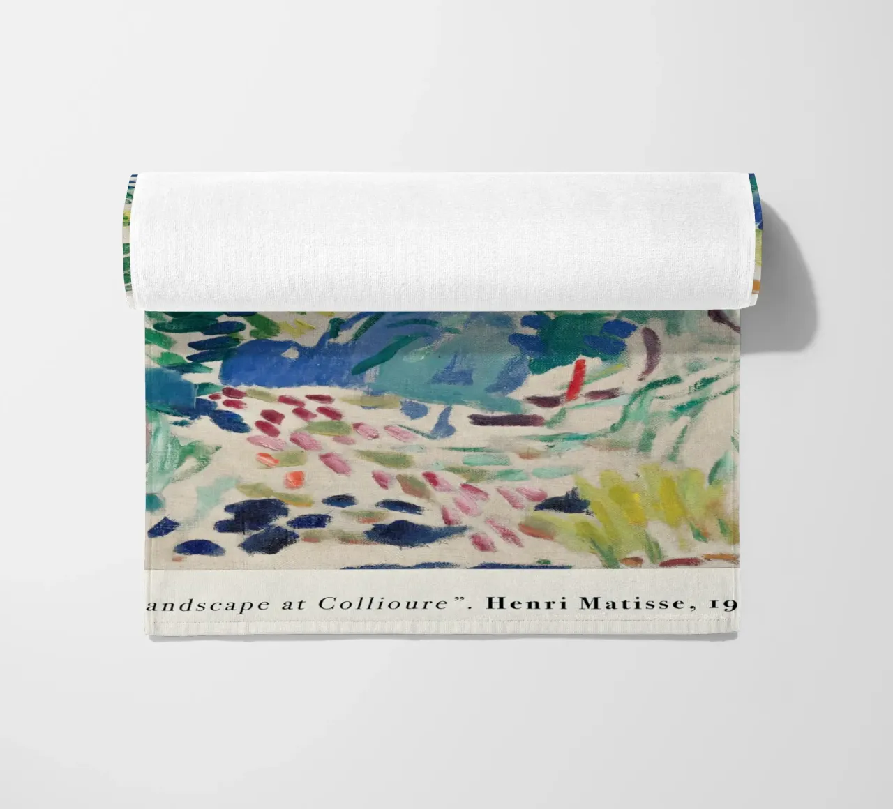 Matisse - Landscape at Collioure beach towel by Jam Poster