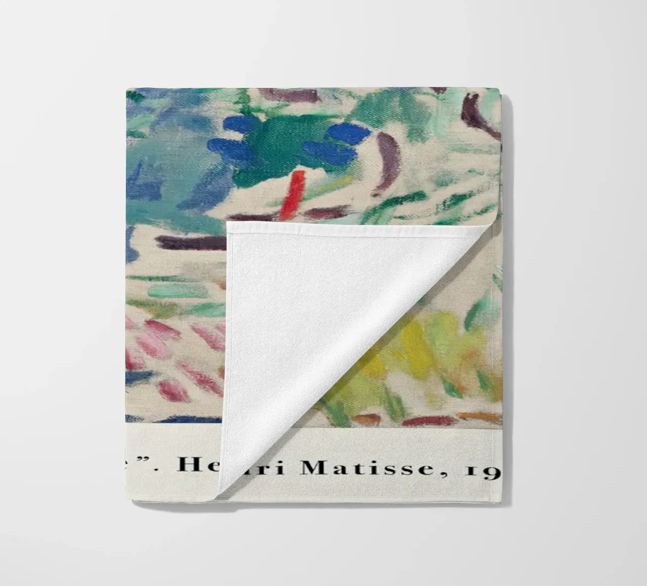 Matisse - Landscape at Collioure beach towel by Jam Poster