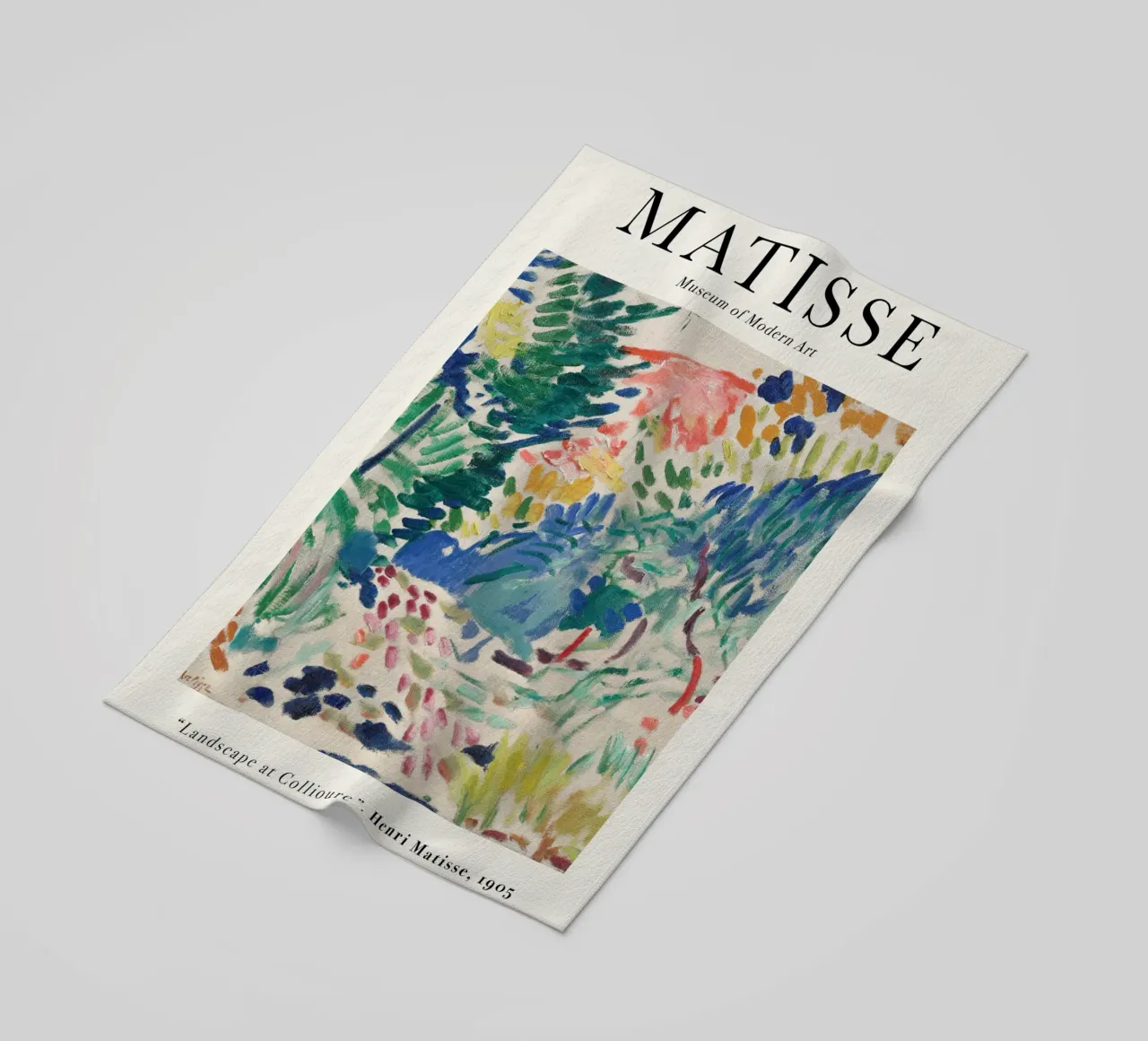 Matisse - Landscape at Collioure beach towel by Jam Poster