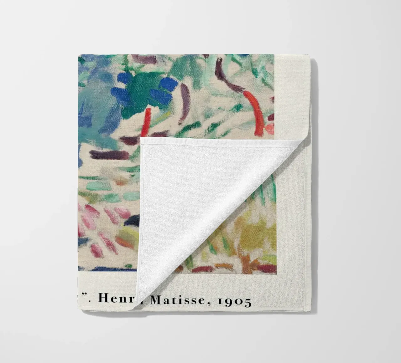 Matisse - Landscape at Collioure beach towel by Jam Poster