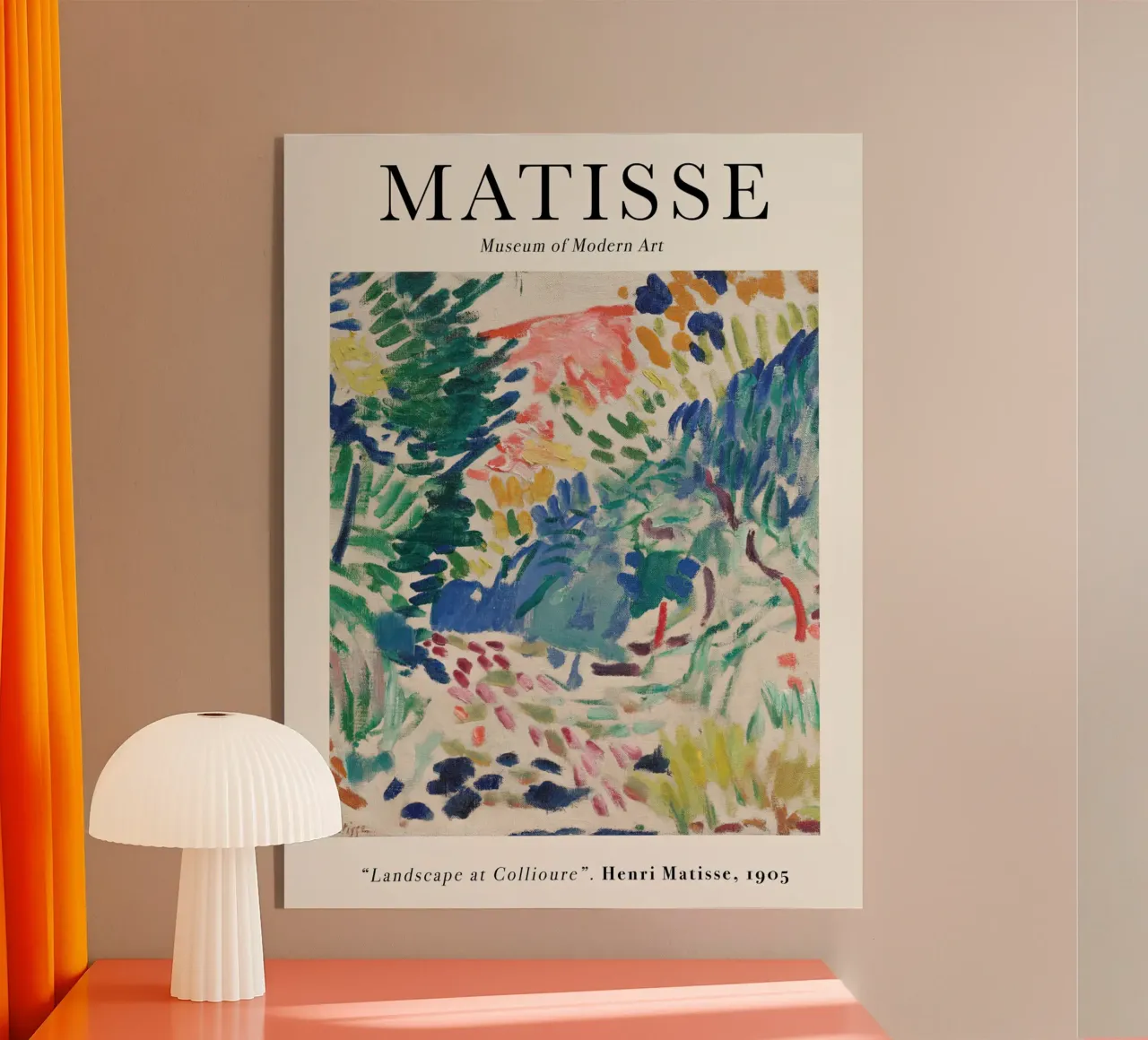 Matisse - Paisaje en Collioure metacrilato de Jam Poster