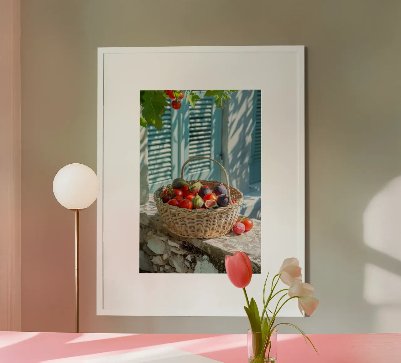 Mediterranean Harvest poster con telaio in alluminio da lieblu