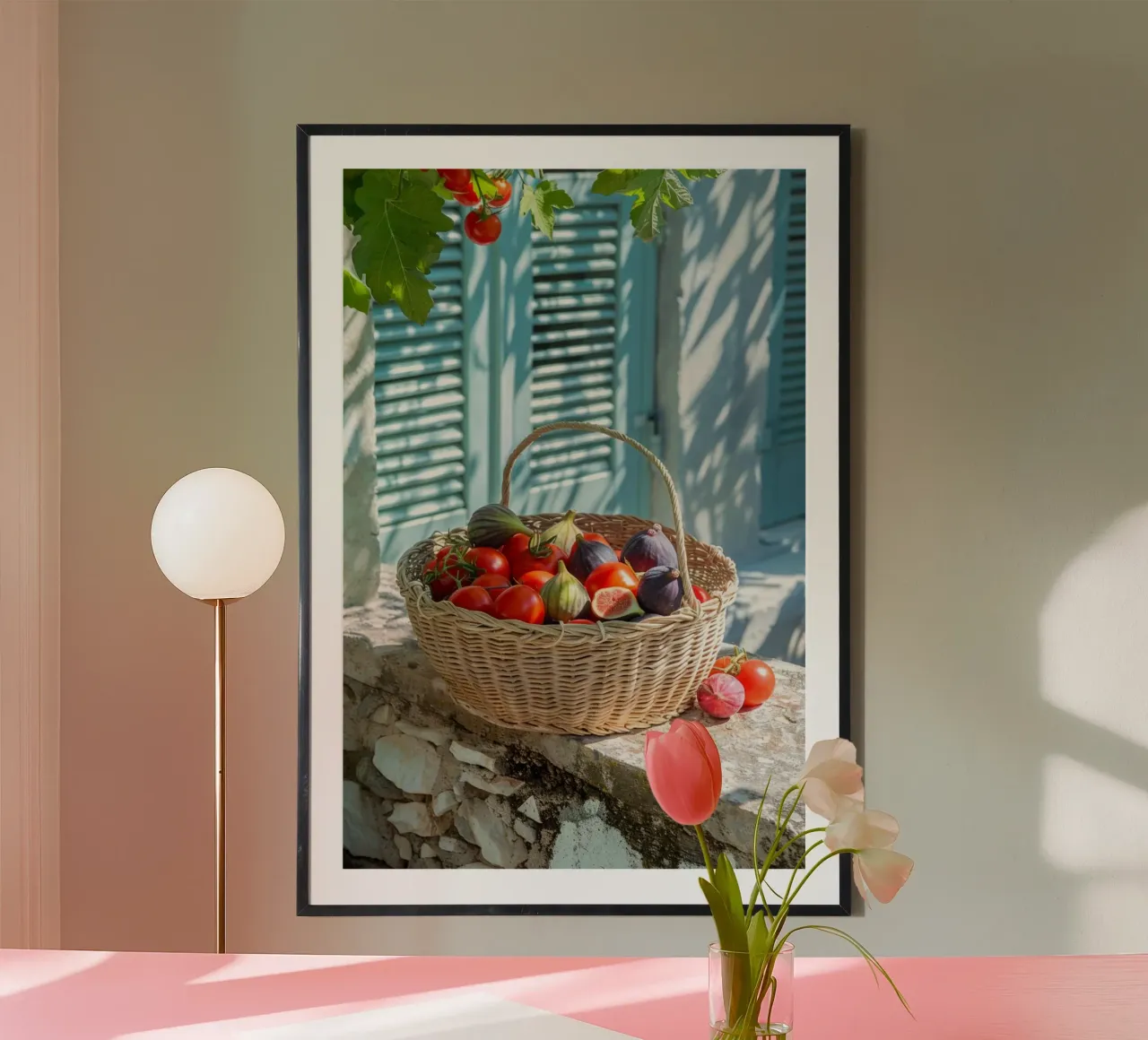 Mediterranean Harvest poster con telaio in alluminio da lieblu