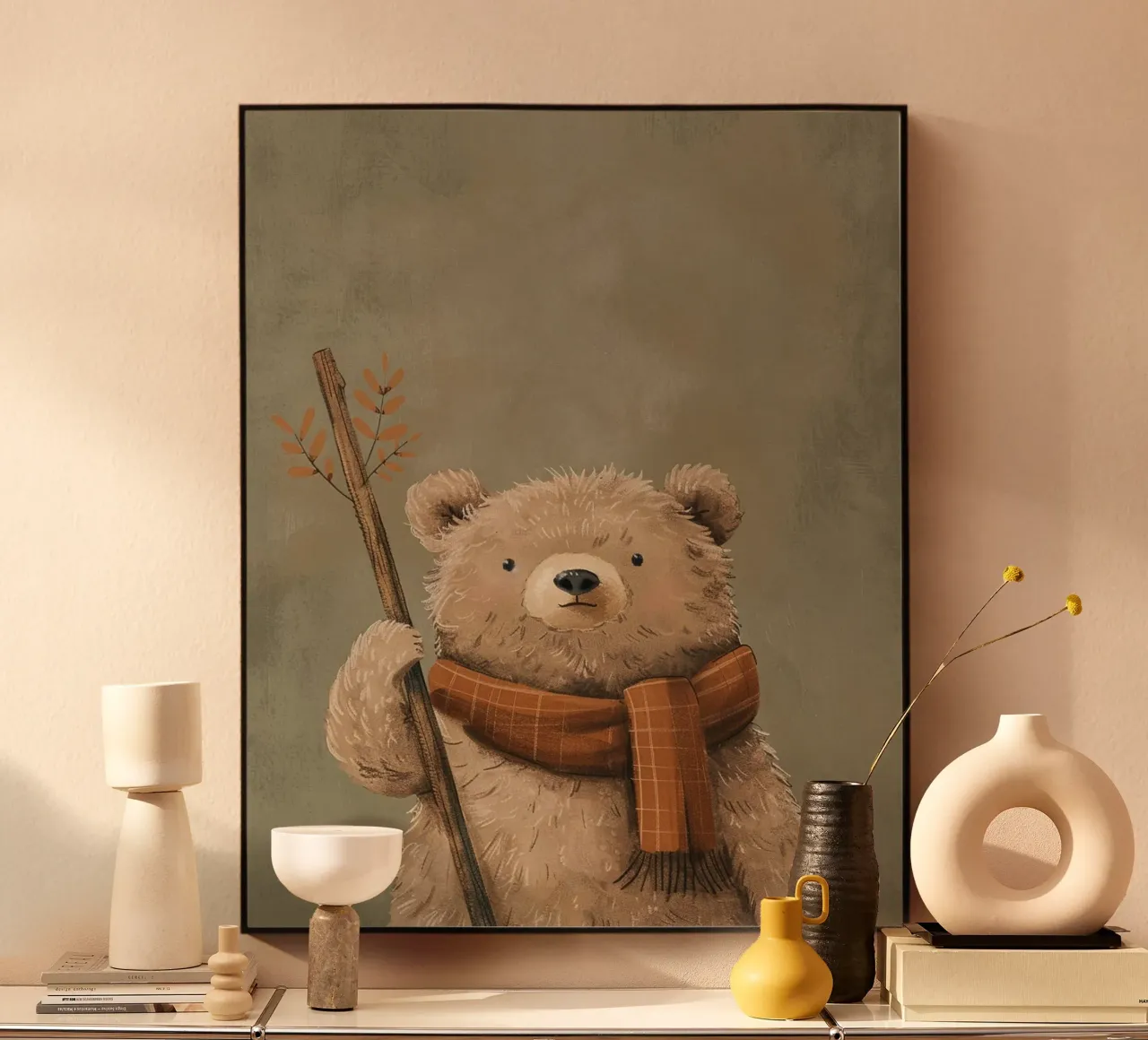 The Forest Bear Companion Acryl-Glas von wonderfolk