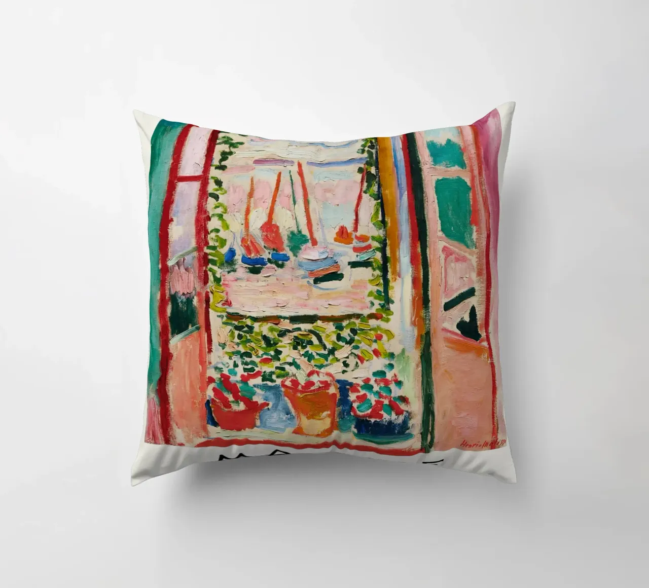 Matisse - The Open Window decorative cushion by Jam Poster