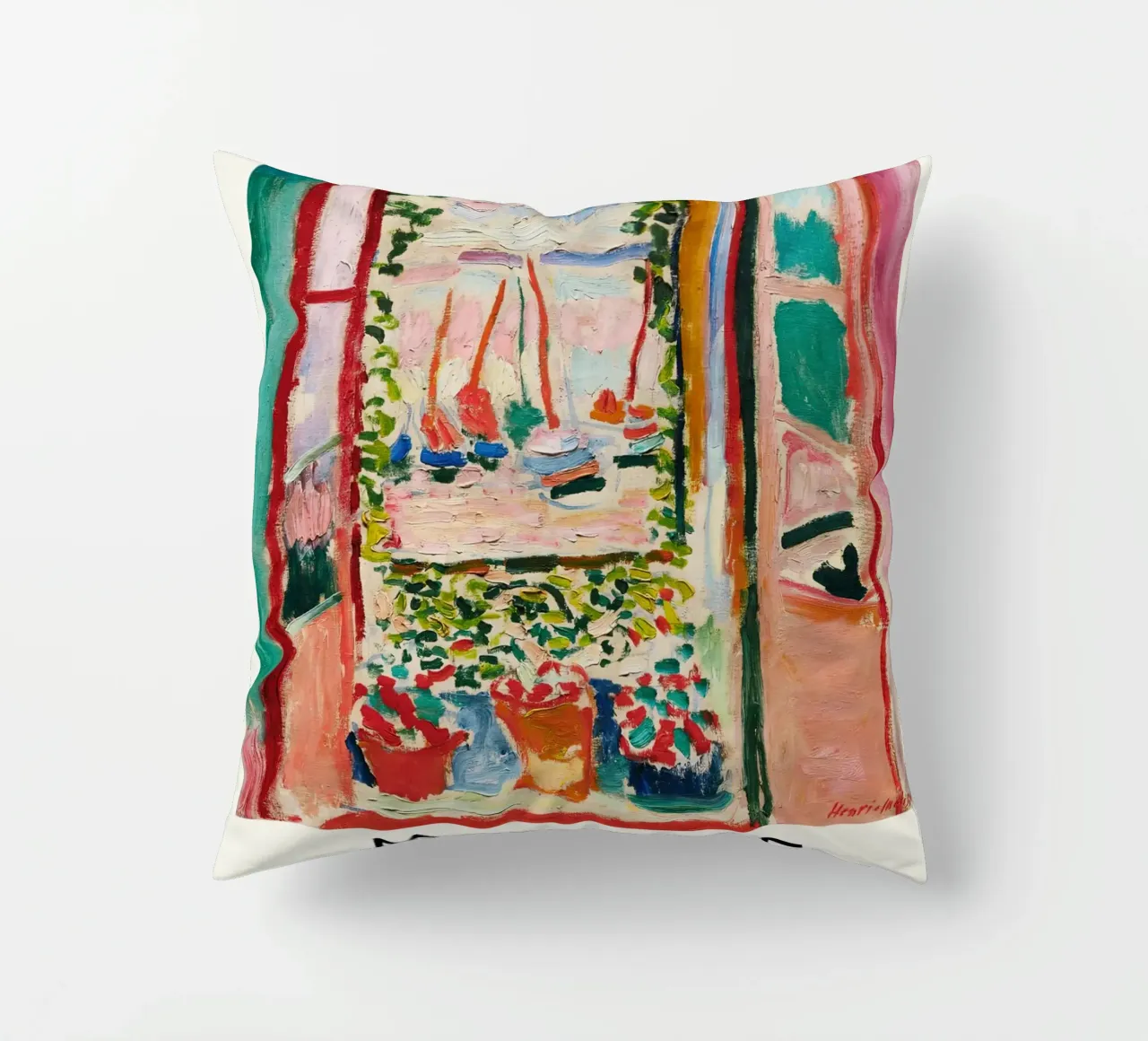 Matisse - The Open Window decorative cushion by Jam Poster