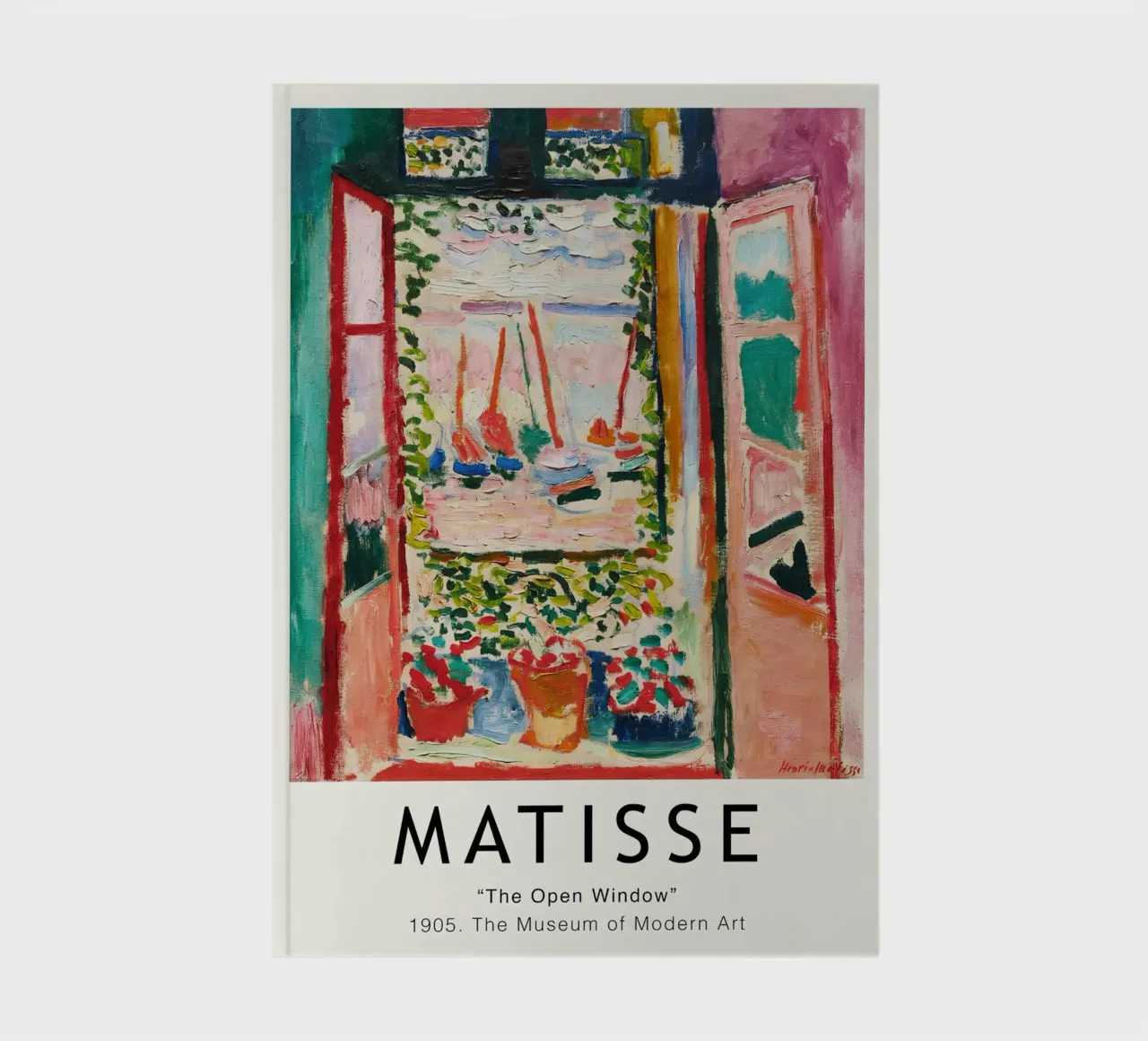 Matisse - The Open Window notebook by Jam Poster