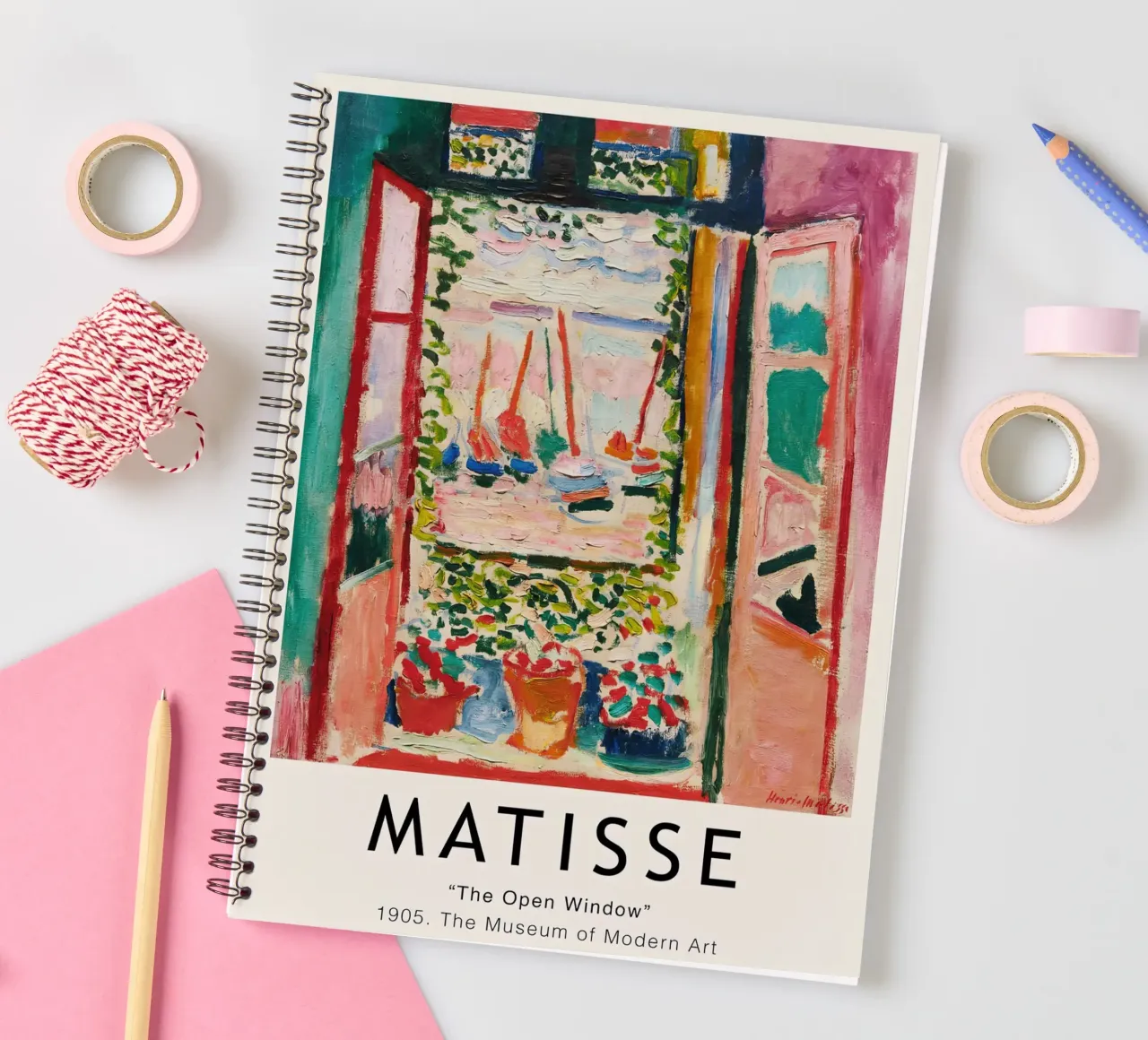 Matisse - The Open Window spiral notebook by Jam Poster