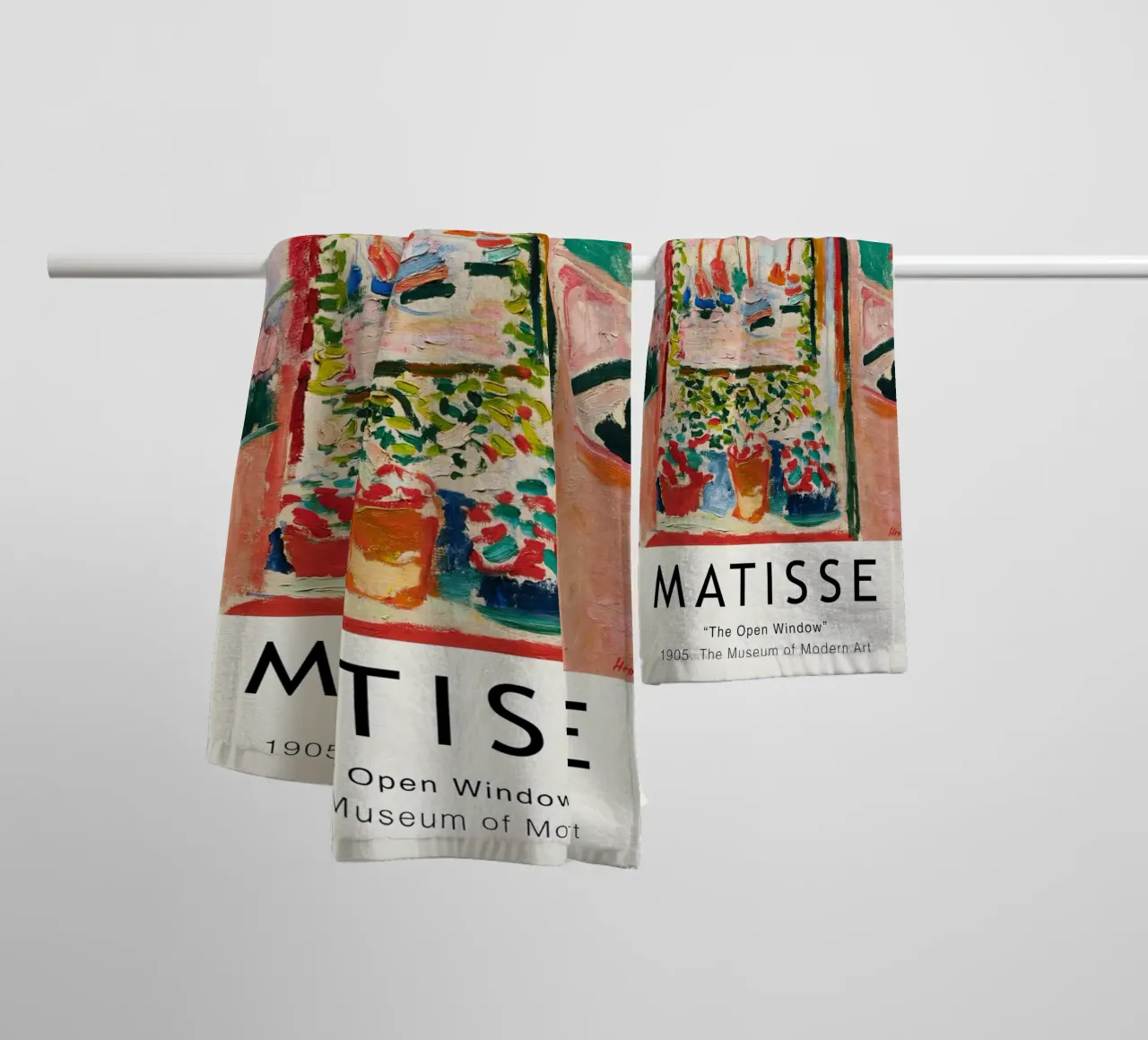 Matisse - The Open Window Handtuch von Jam Poster