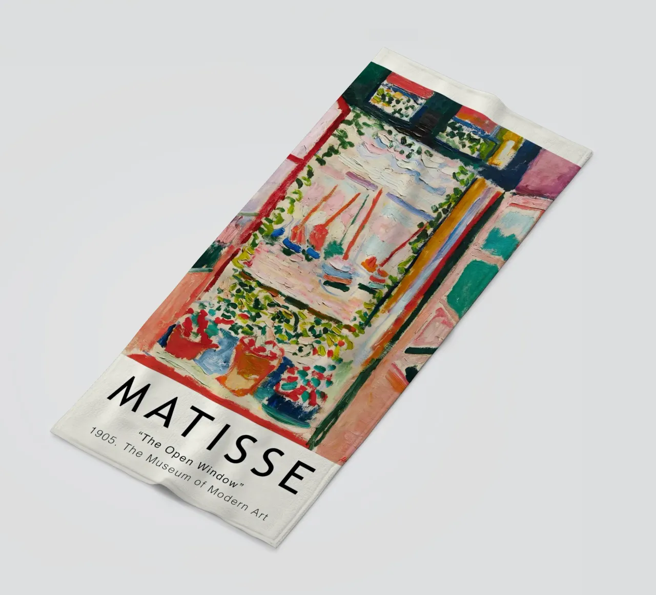 Matisse - The Open Window beach towel by Jam Poster