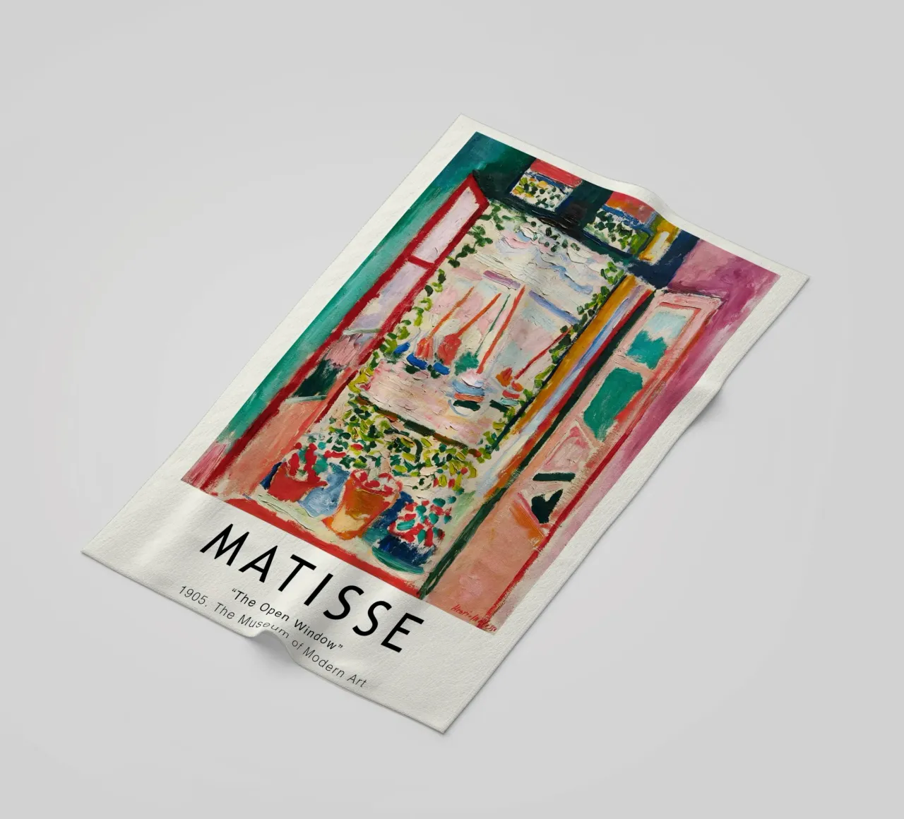 Matisse - The Open Window beach towel by Jam Poster