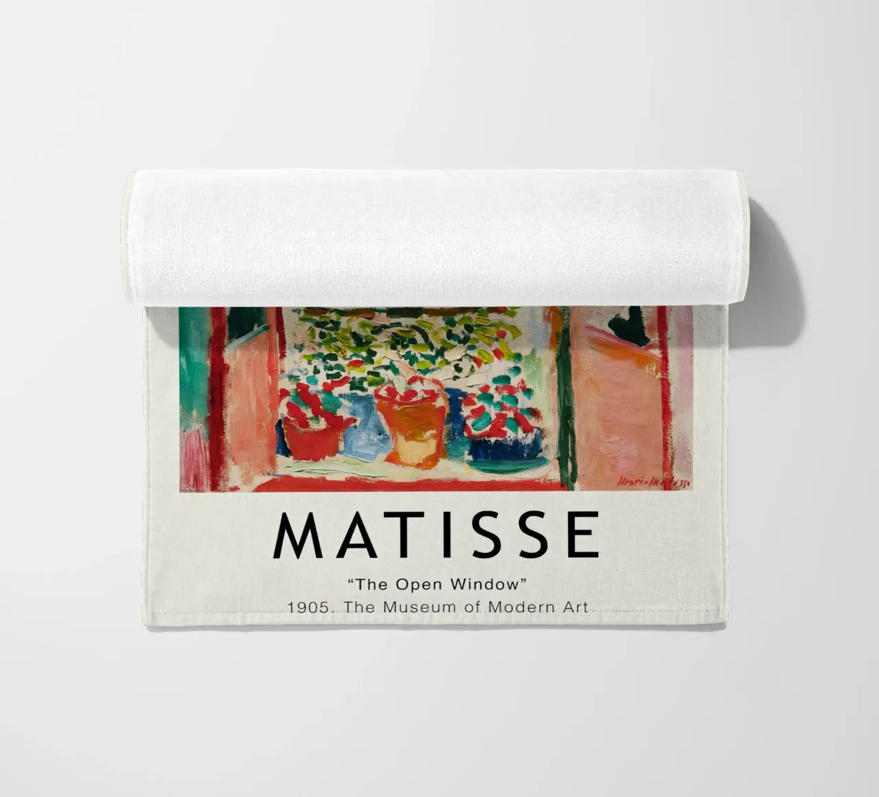 Matisse - The Open Window beach towel by Jam Poster