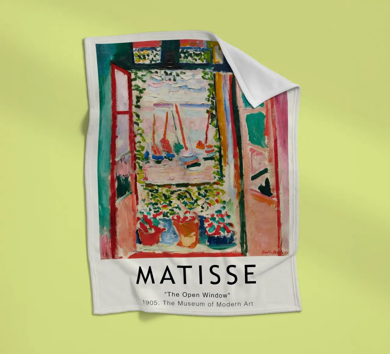 Matisse - The Open Window Fleecedecke von Jam Poster