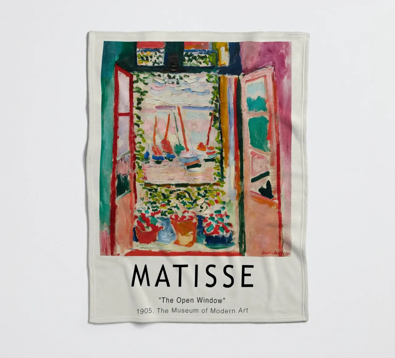 Matisse - The Open Window Fleecedecke von Jam Poster