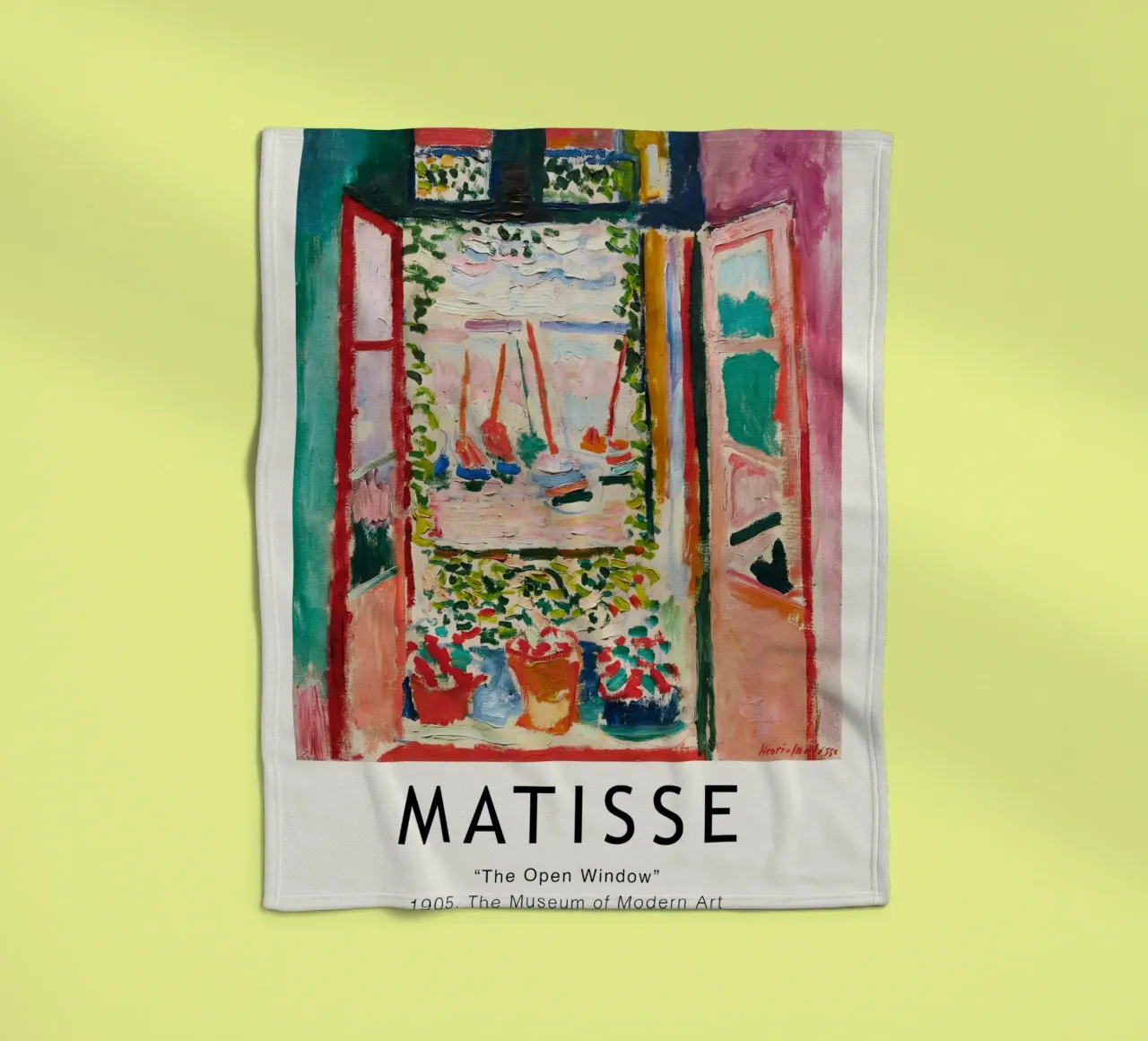Matisse - The Open Window Fleecedecke von Jam Poster