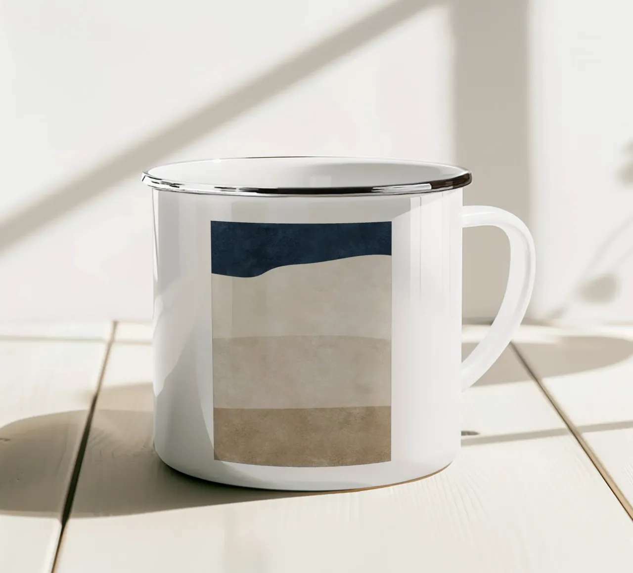 abstract boho art 4 colors mug en émail de vintageshop