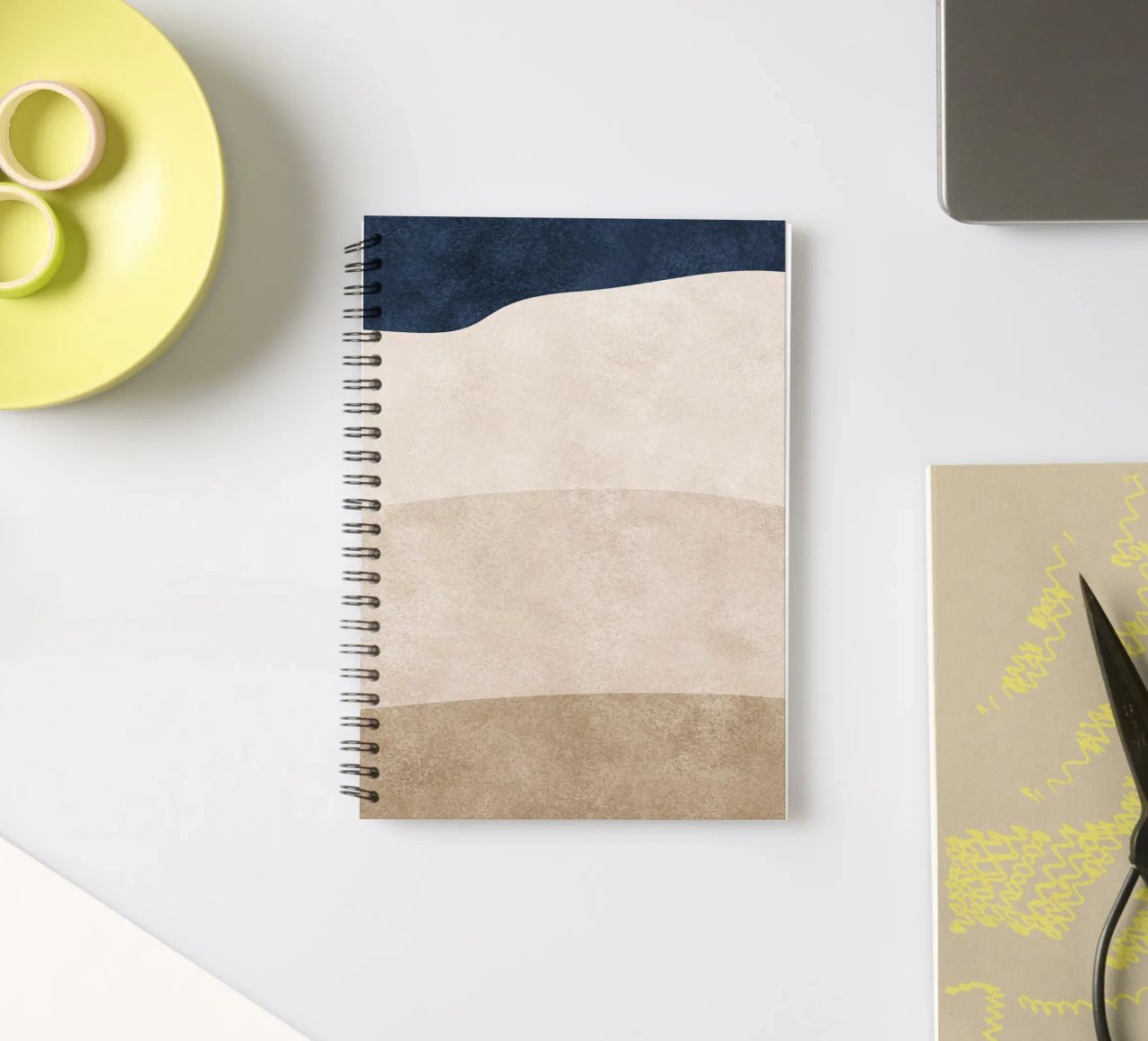 abstract boho art 4 colors diario ad anelli da vintageshop