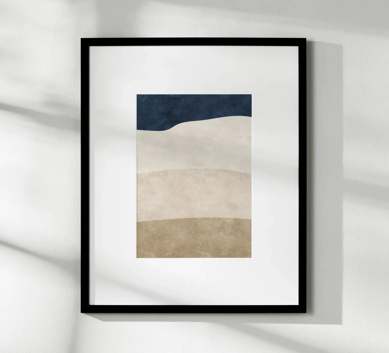 abstract boho art 4 colors poster con telaio in legno da vintageshop